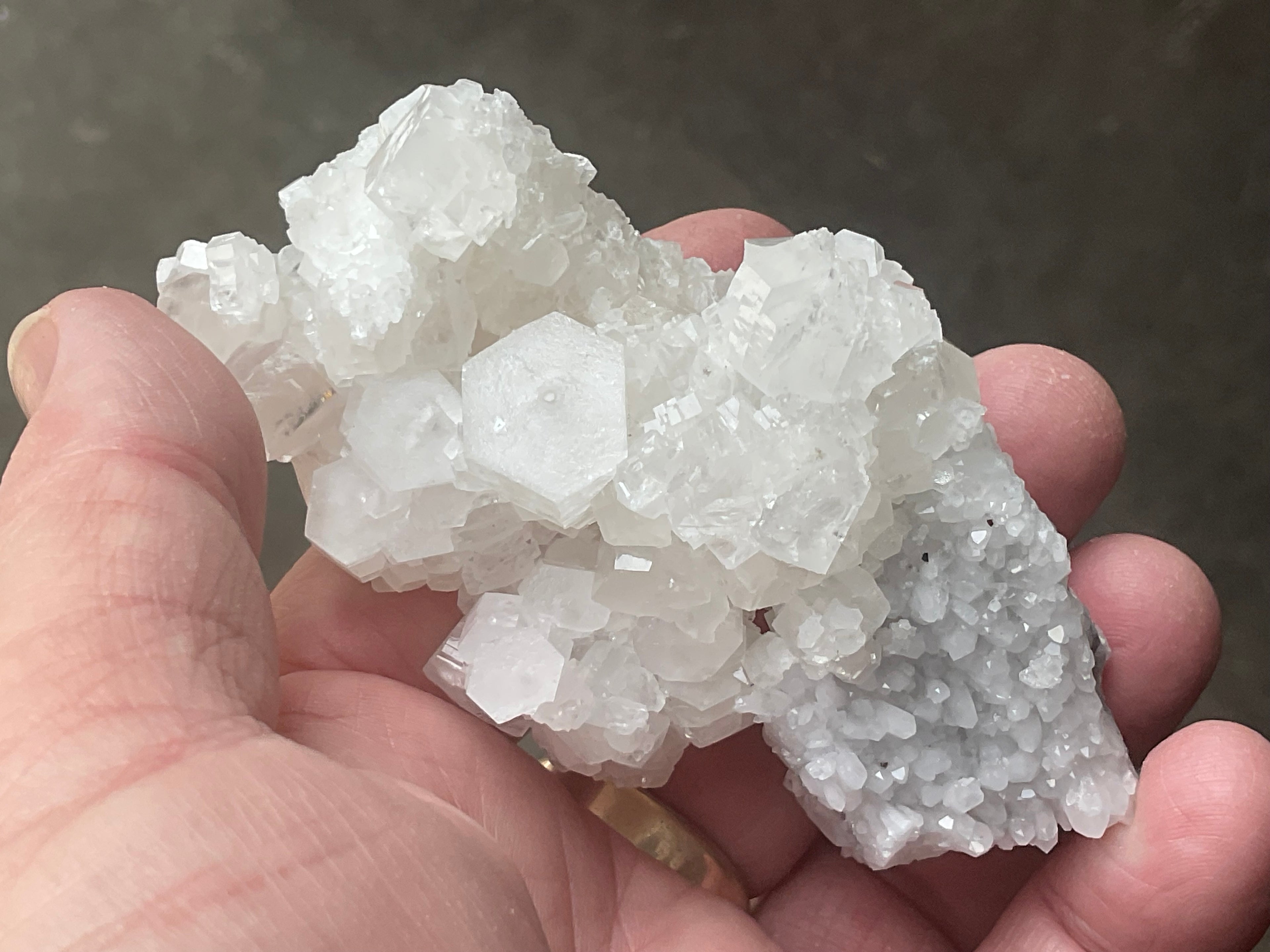 124g Clear Hexagonal Calcite Specimen 3B from Hunan,China