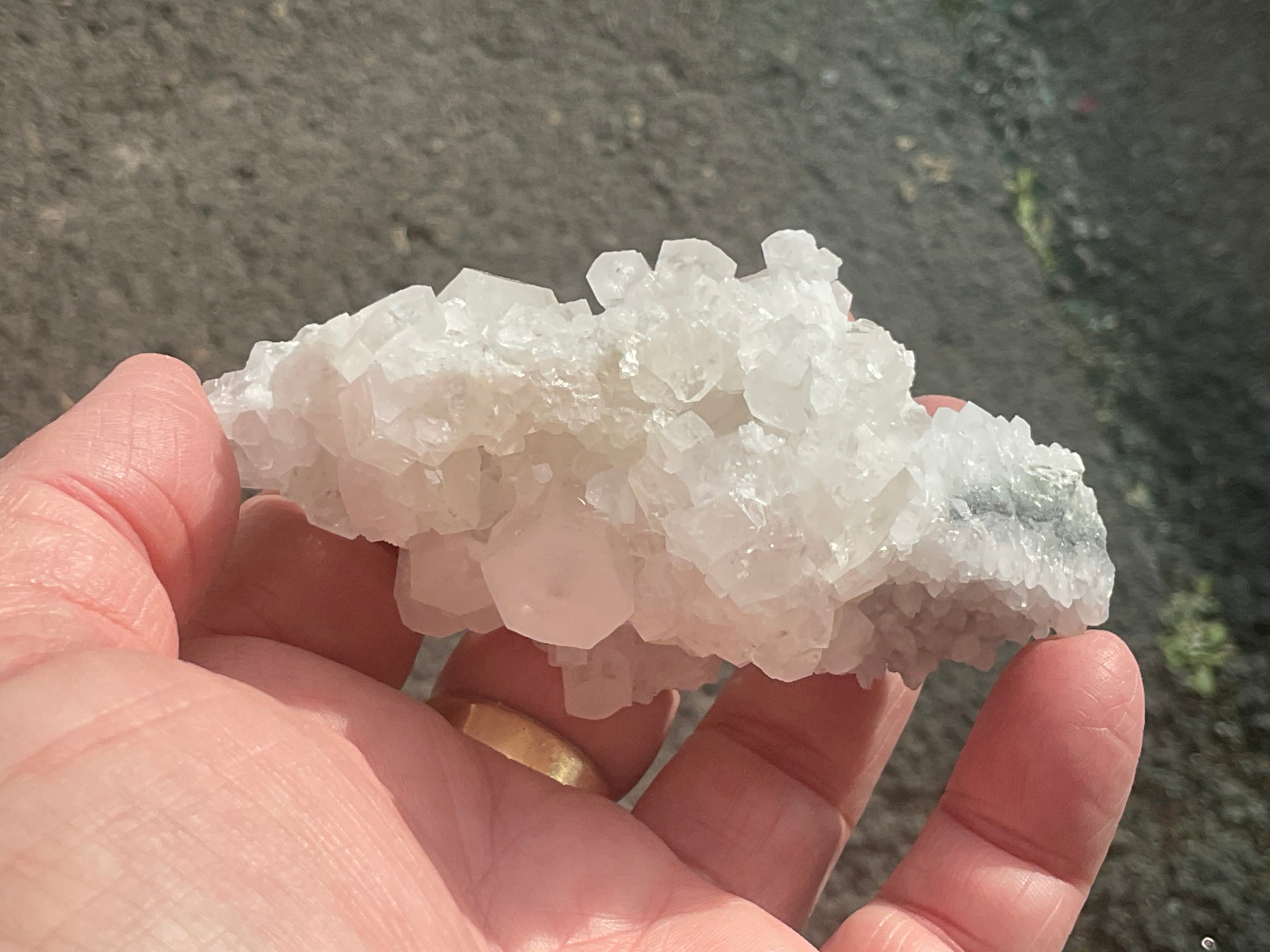 124g Clear Hexagonal Calcite Specimen 3B from Hunan,China