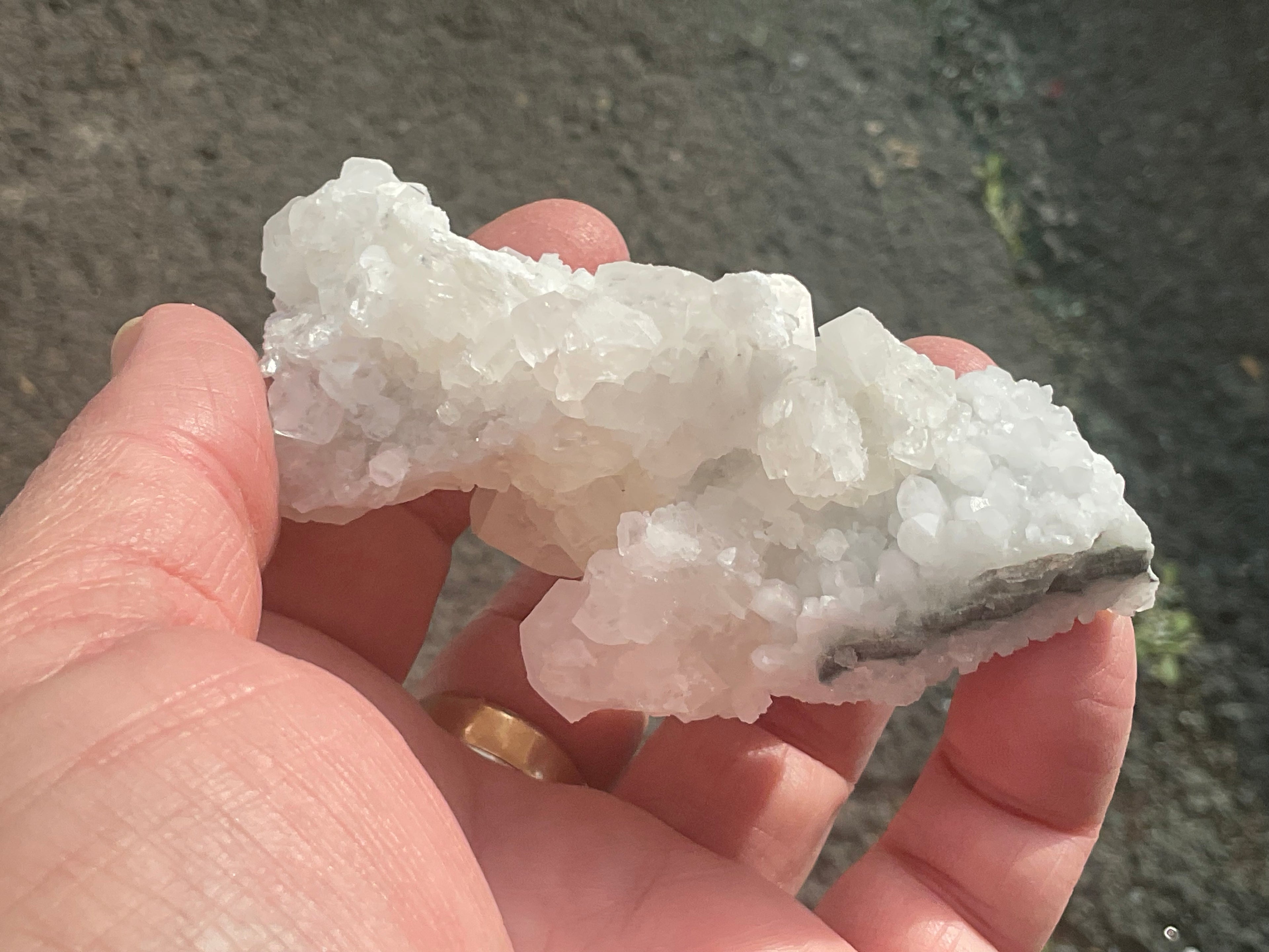 124g Clear Hexagonal Calcite Specimen 3B from Hunan,China