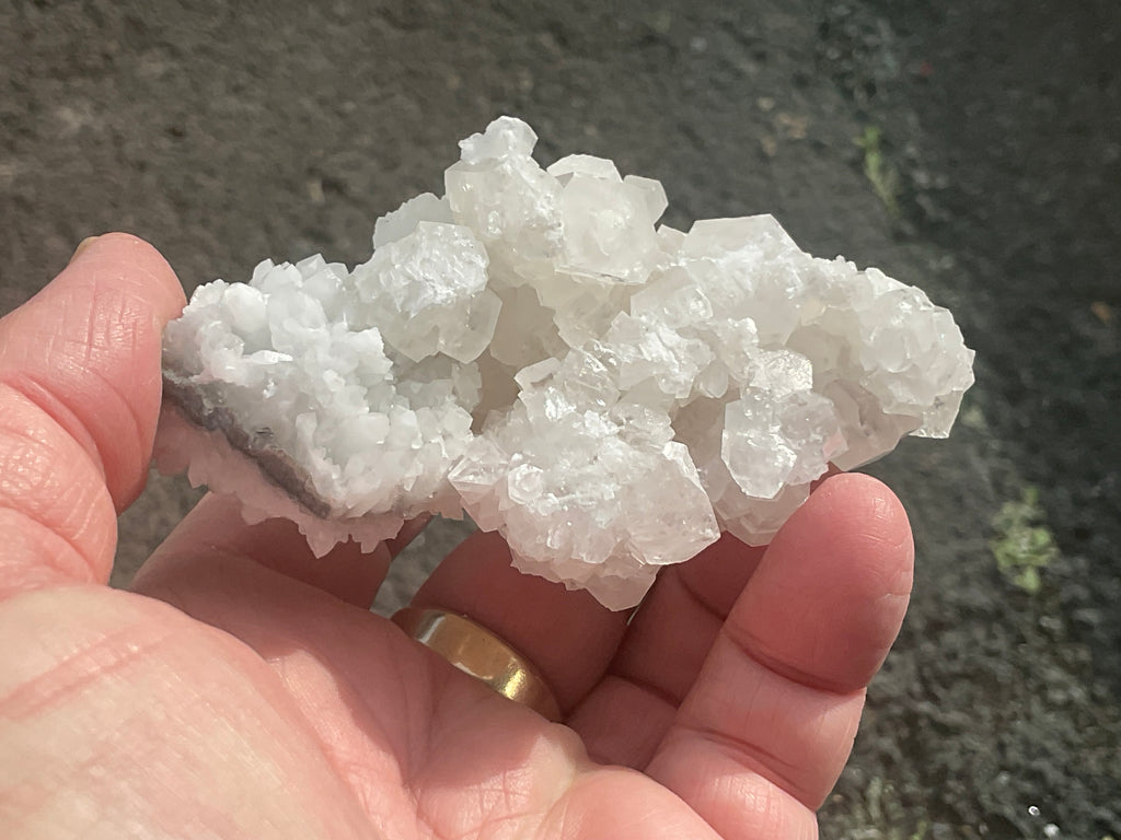 124g Clear Hexagonal Calcite Specimen 3B from Hunan,China