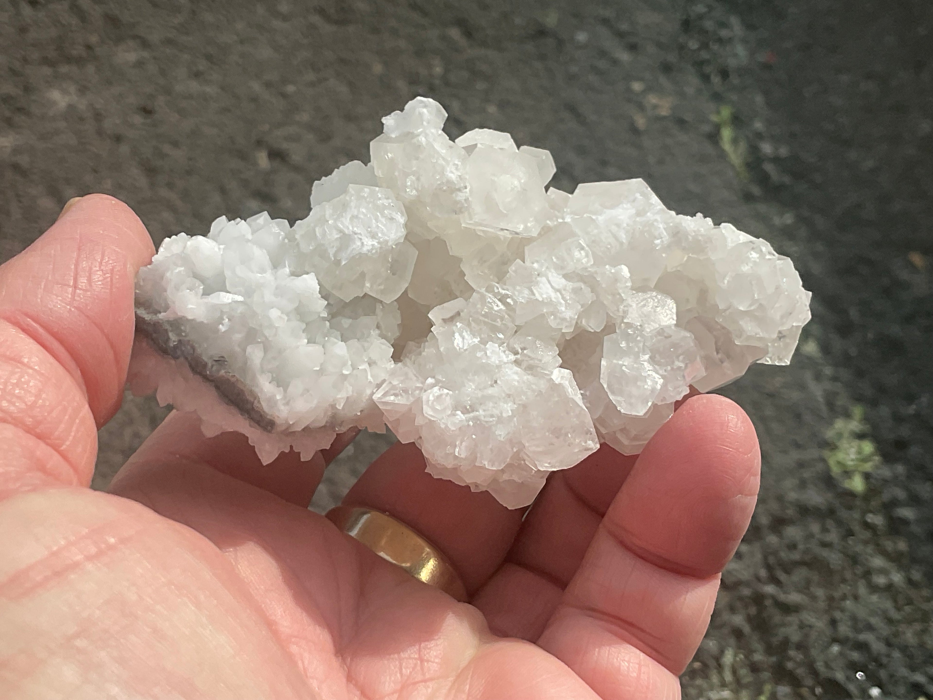 124g Clear Hexagonal Calcite Specimen 3B from Hunan,China