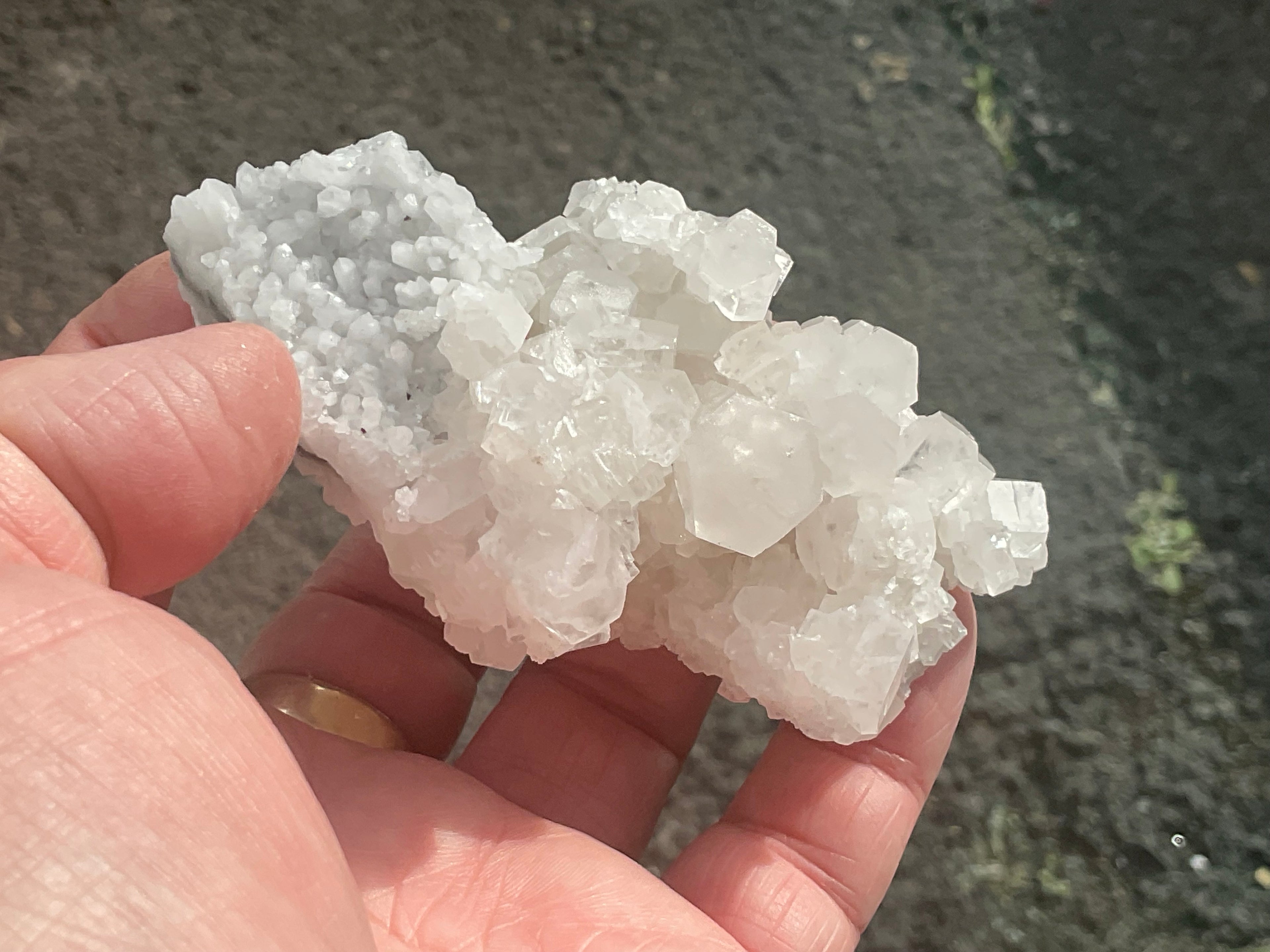 124g Clear Hexagonal Calcite Specimen 3B from Hunan,China