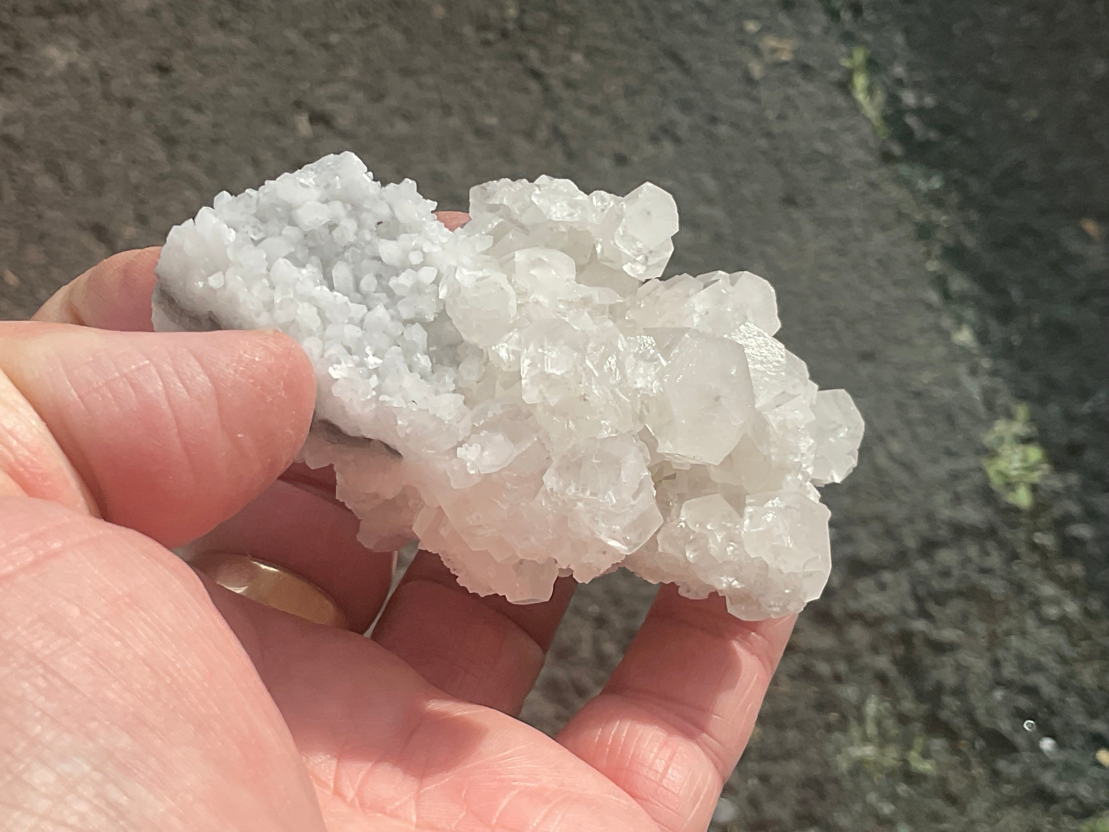 124g Clear Hexagonal Calcite Specimen 3B from Hunan,China