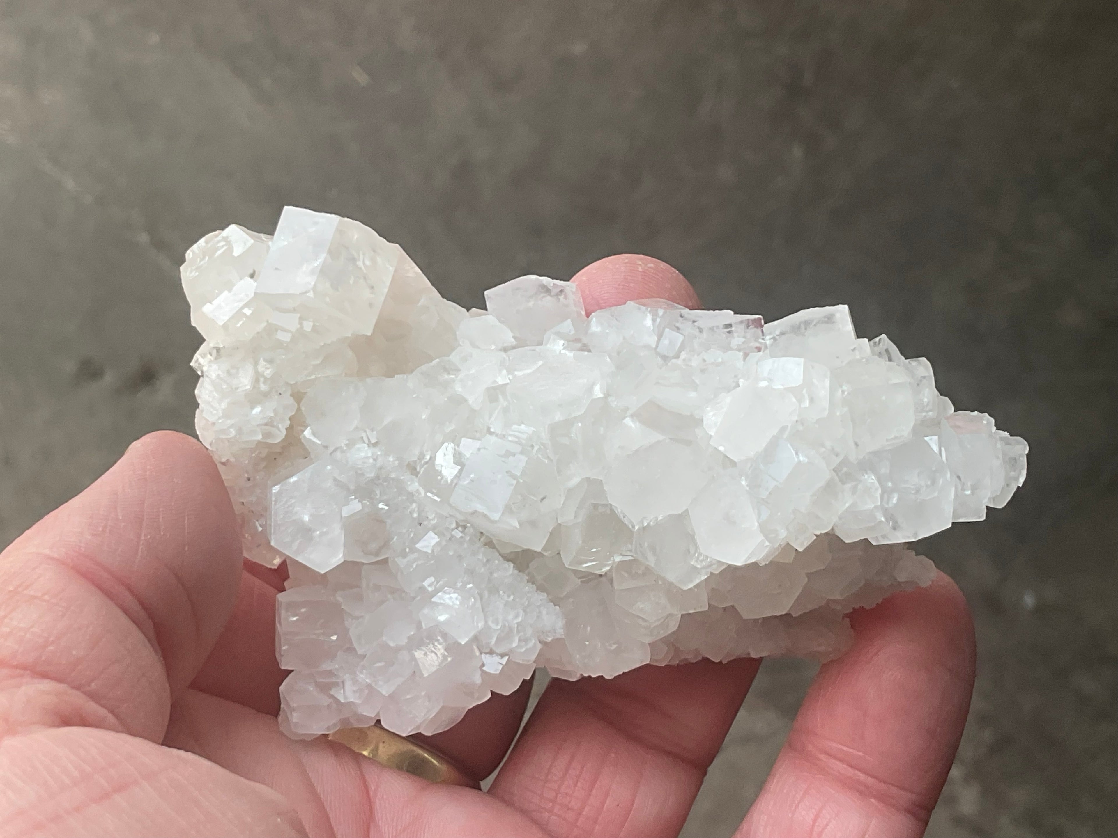 98g Clear Hexagonal Calcite Specimen 3A from Hunan, China