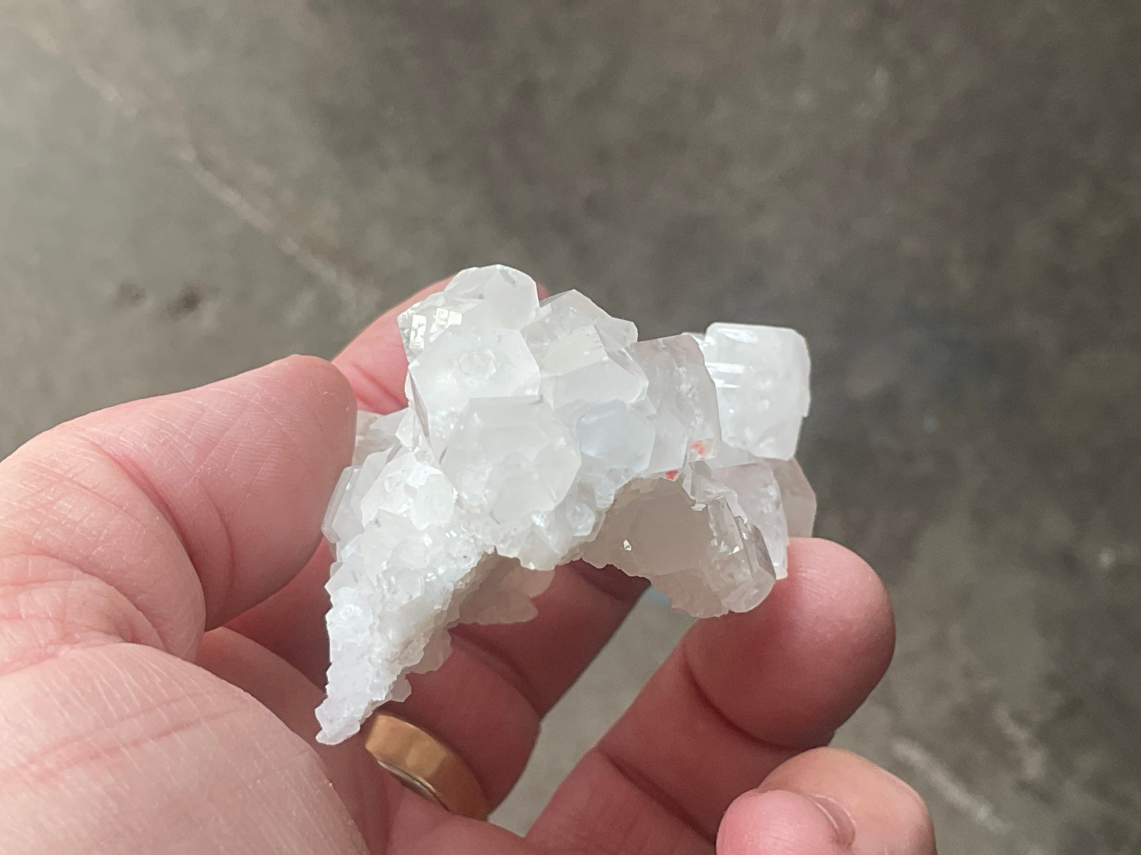 98g Clear Hexagonal Calcite Specimen 3A from Hunan, China