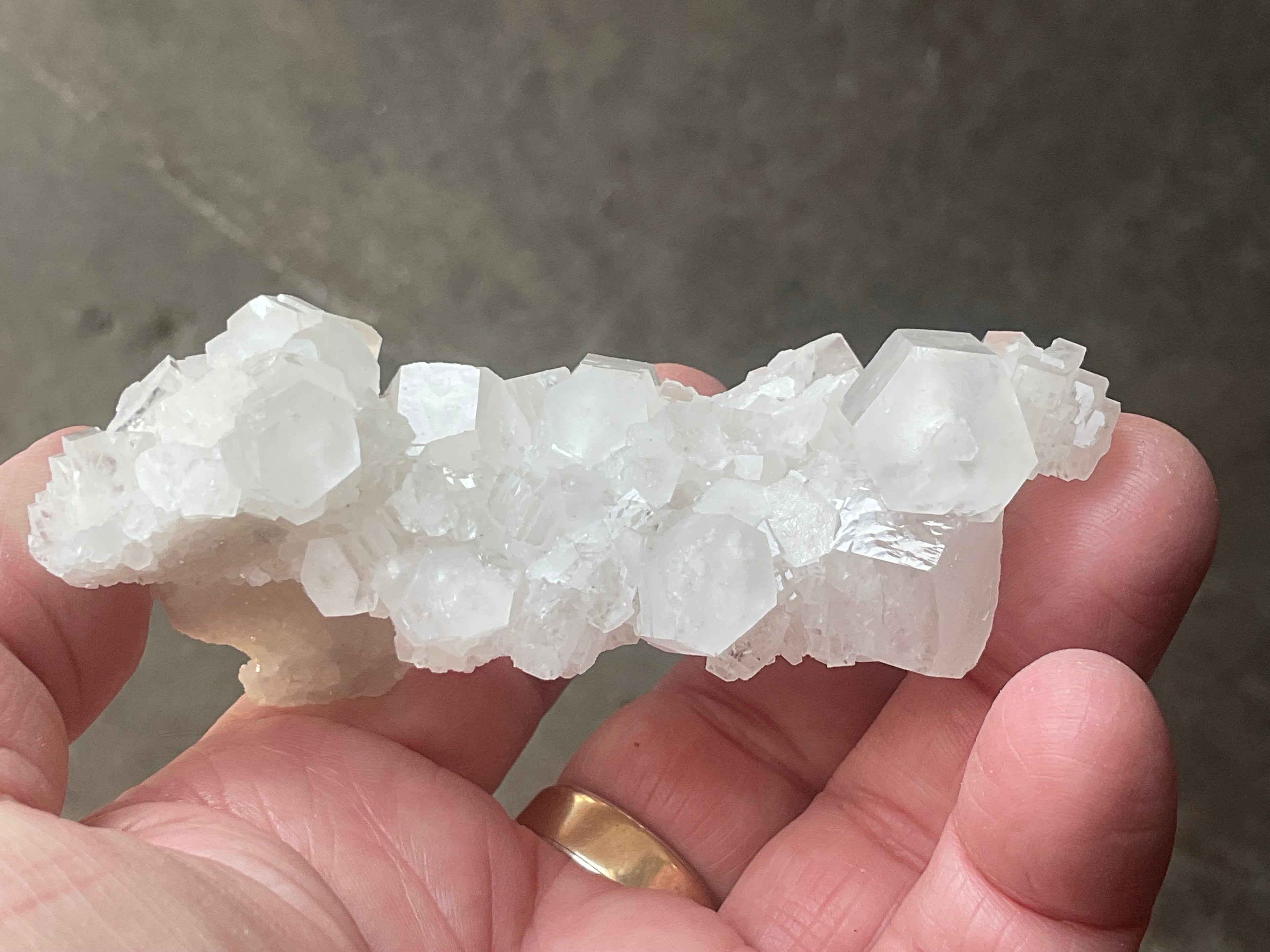 98g Clear Hexagonal Calcite Specimen 3A from Hunan, China