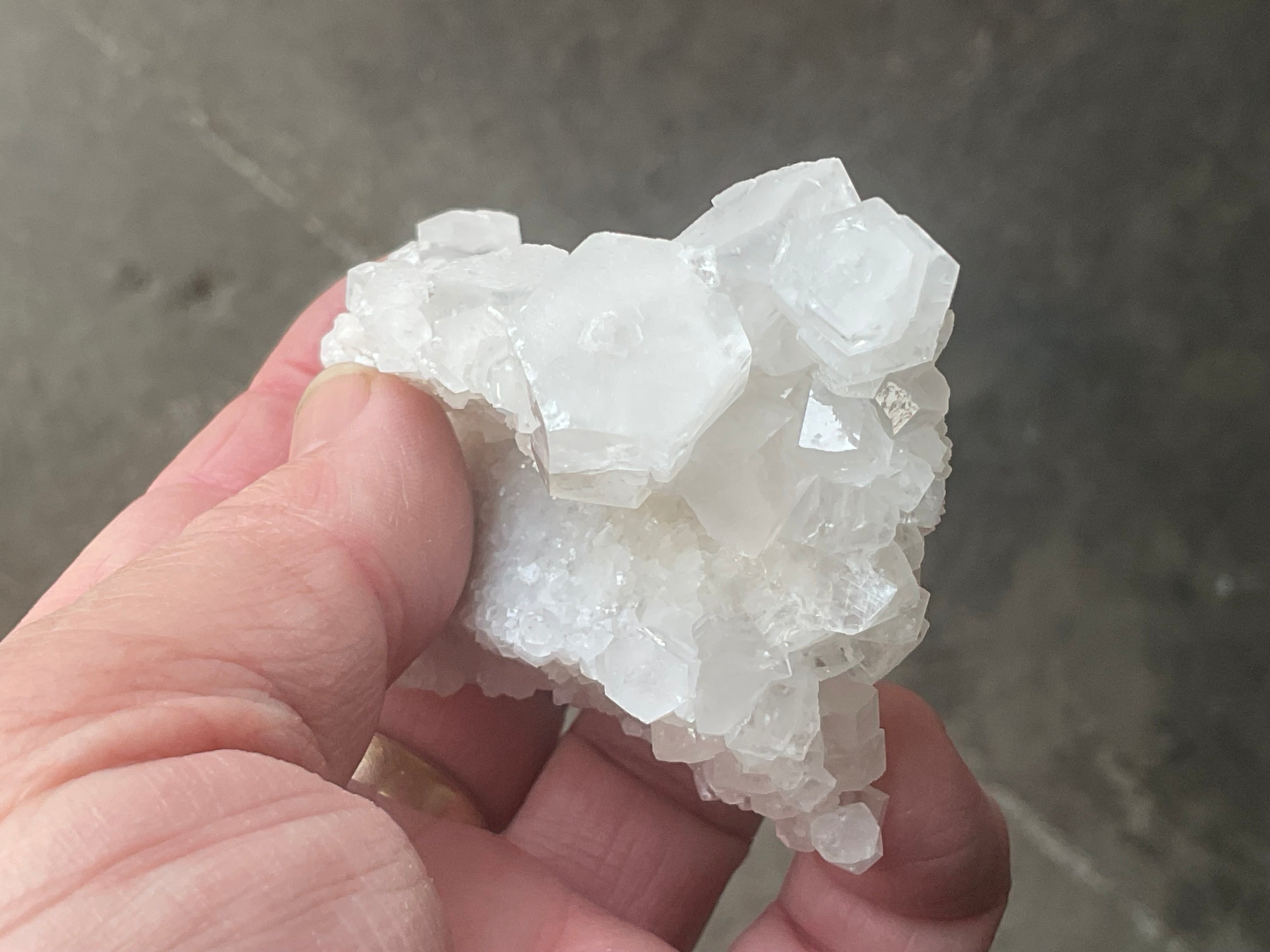 98g Clear Hexagonal Calcite Specimen 3A from Hunan, China