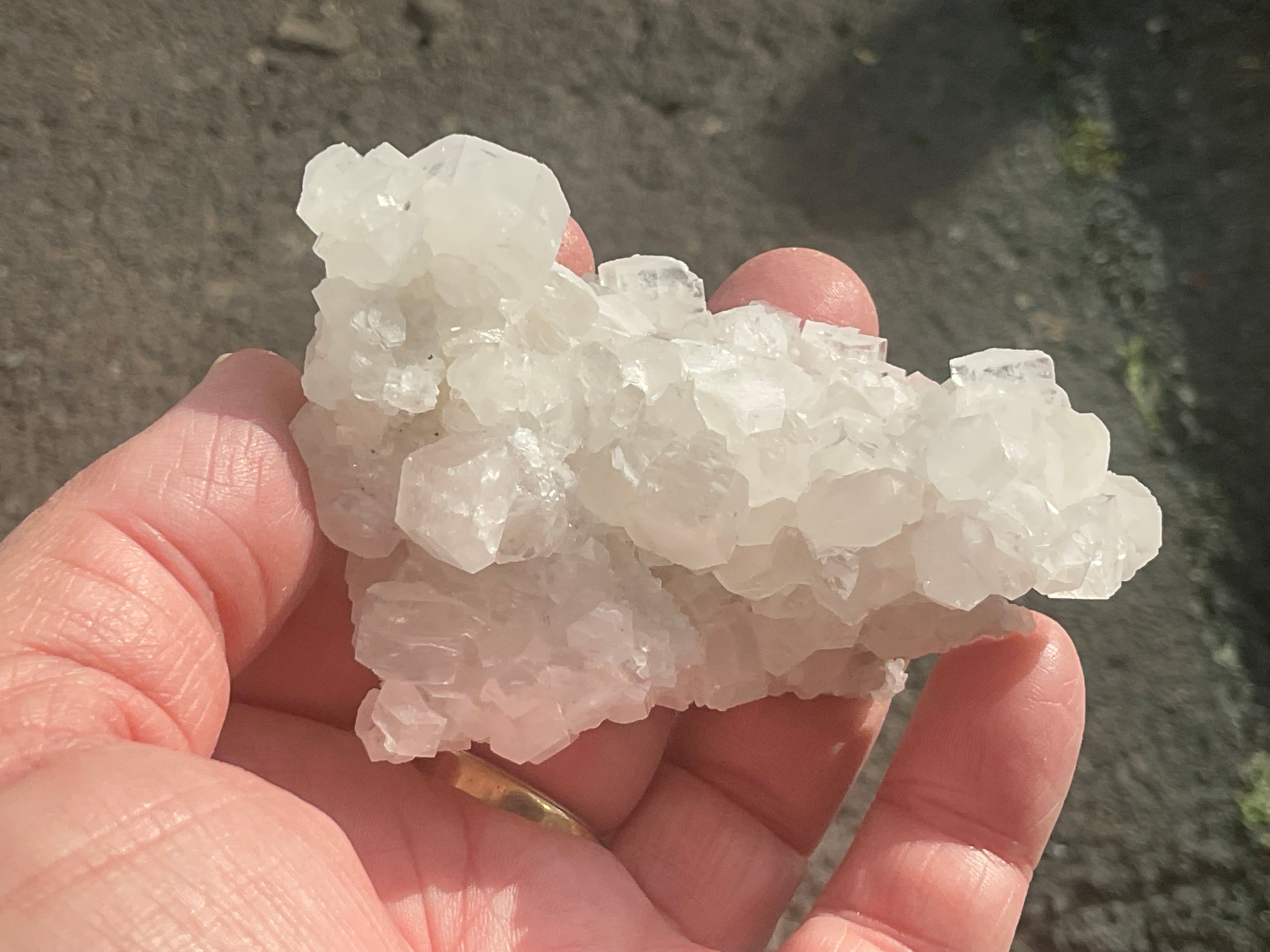 98g Clear Hexagonal Calcite Specimen 3A from Hunan, China