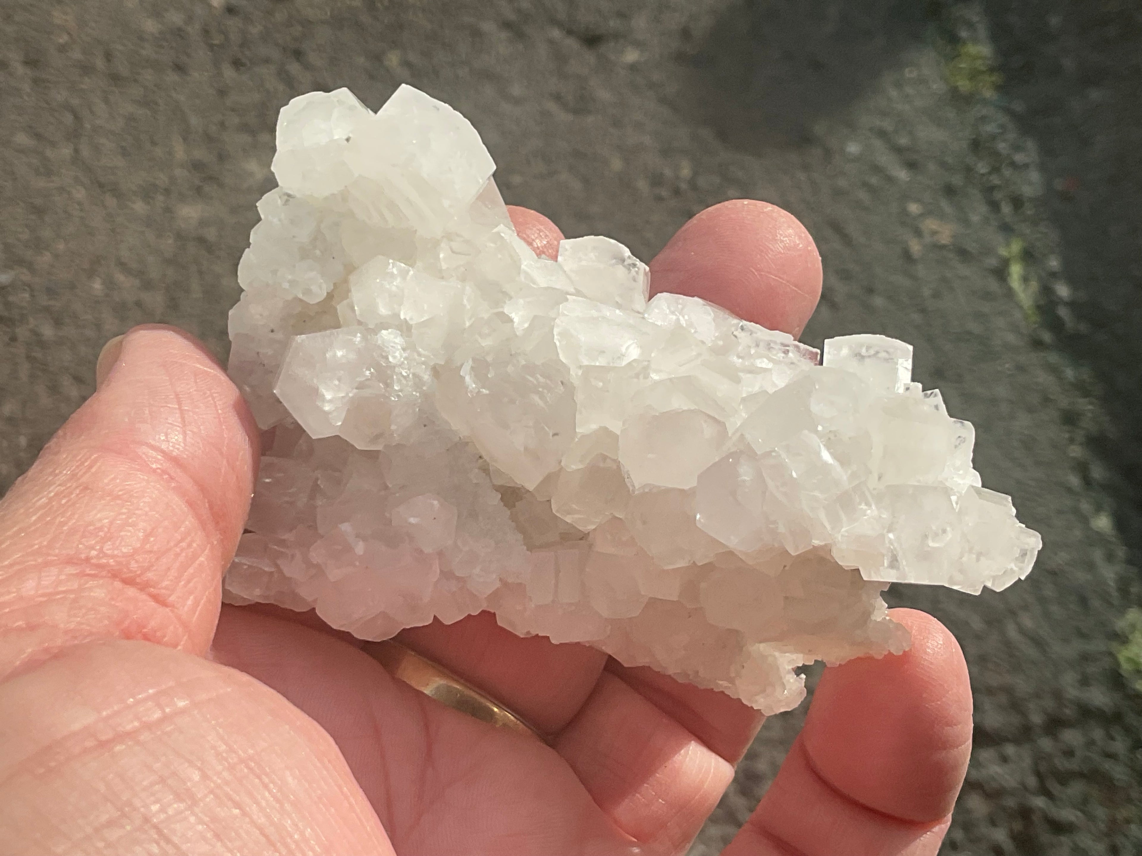 98g Clear Hexagonal Calcite Specimen 3A from Hunan, China