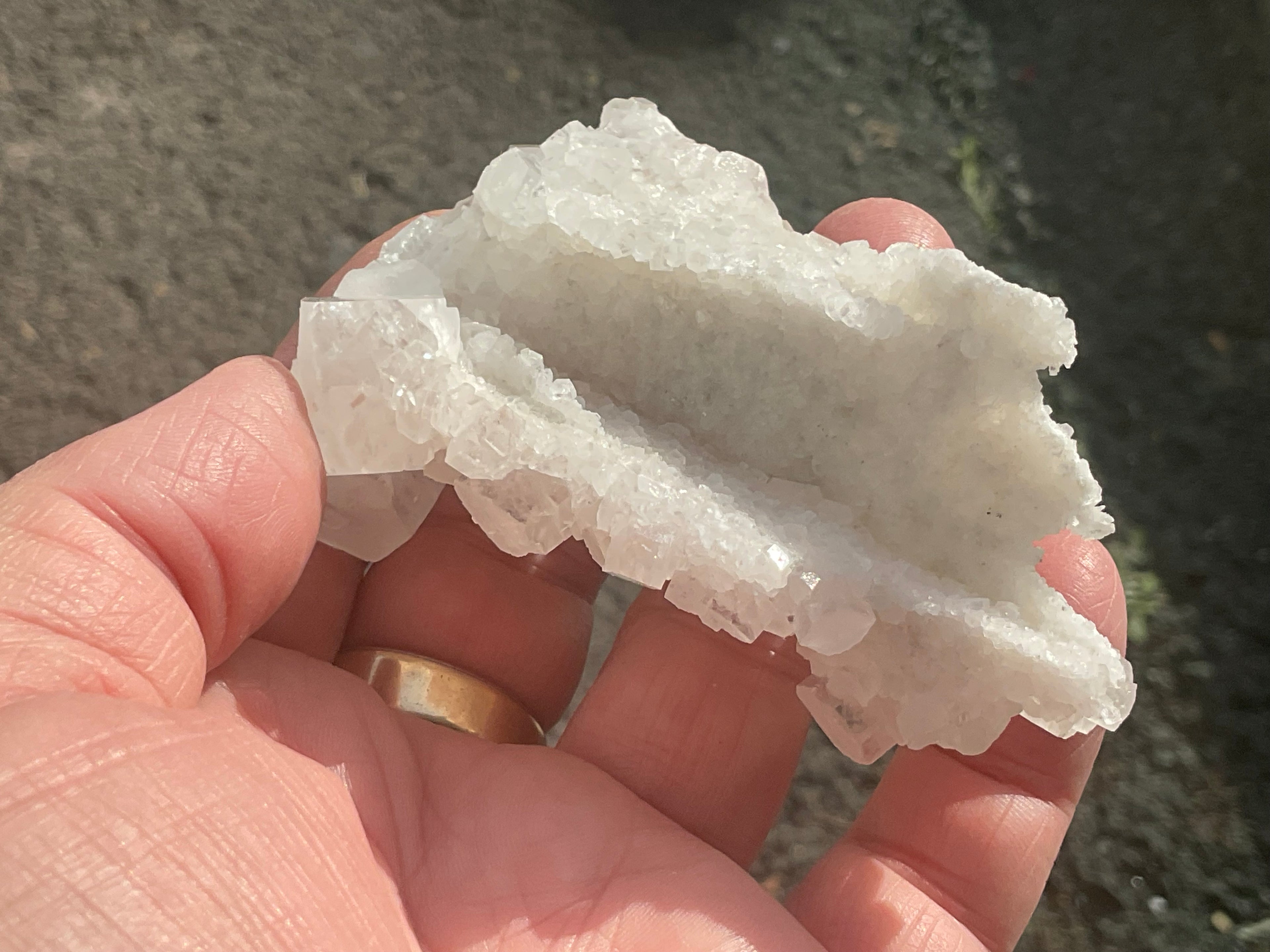 98g Clear Hexagonal Calcite Specimen 3A from Hunan, China
