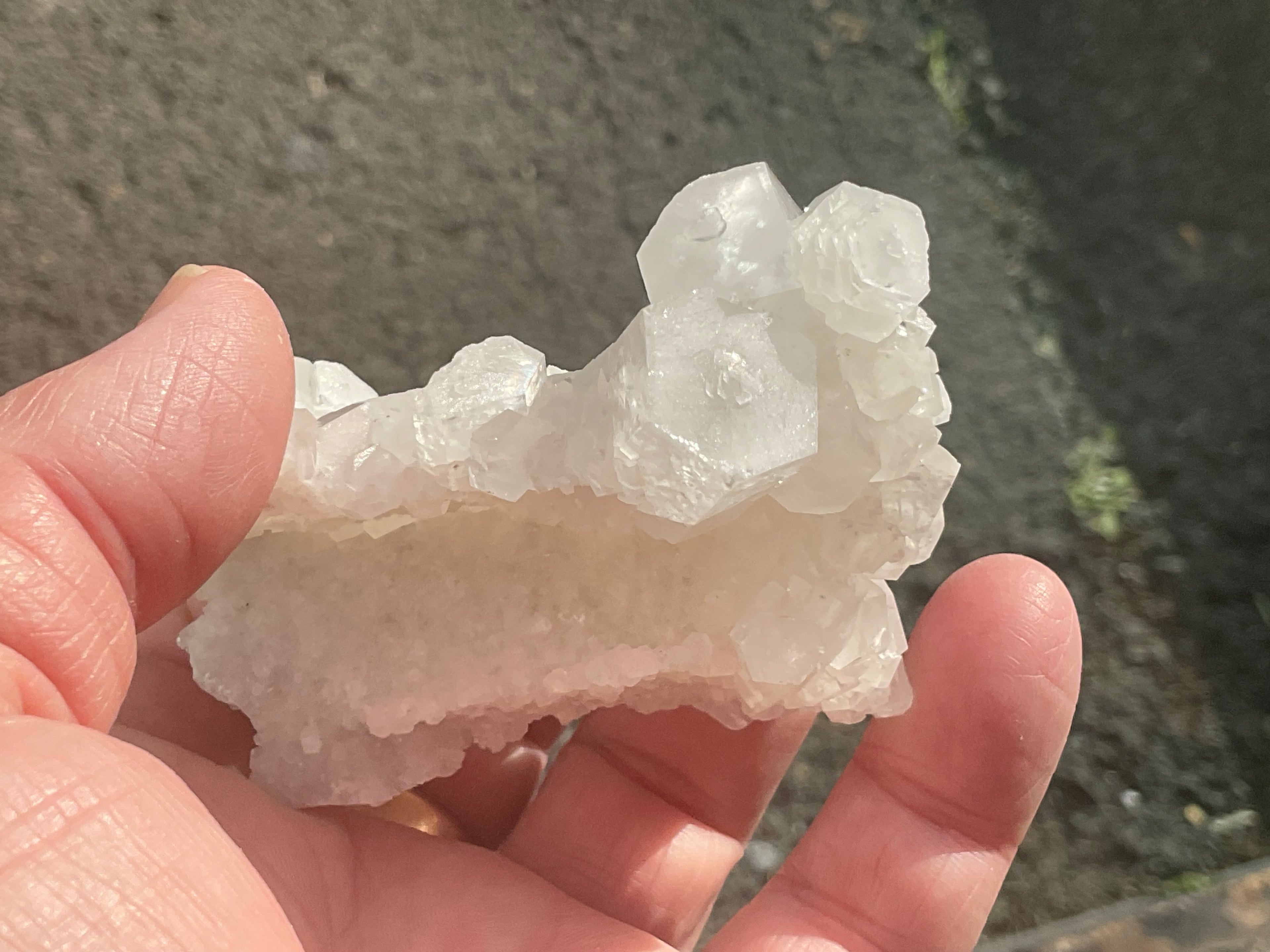 98g Clear Hexagonal Calcite Specimen 3A from Hunan, China