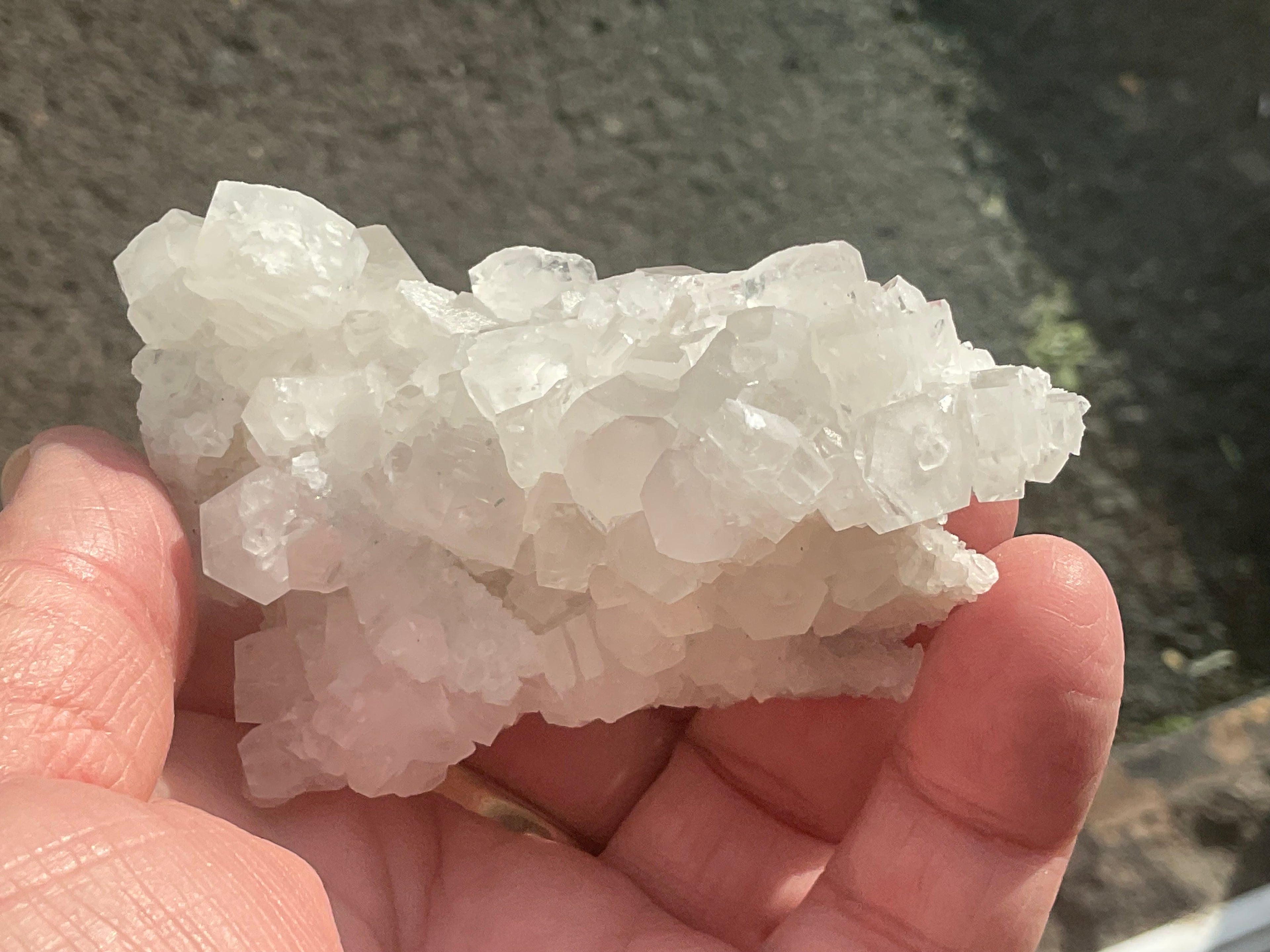 98g Clear Hexagonal Calcite Specimen 3A from Hunan, China