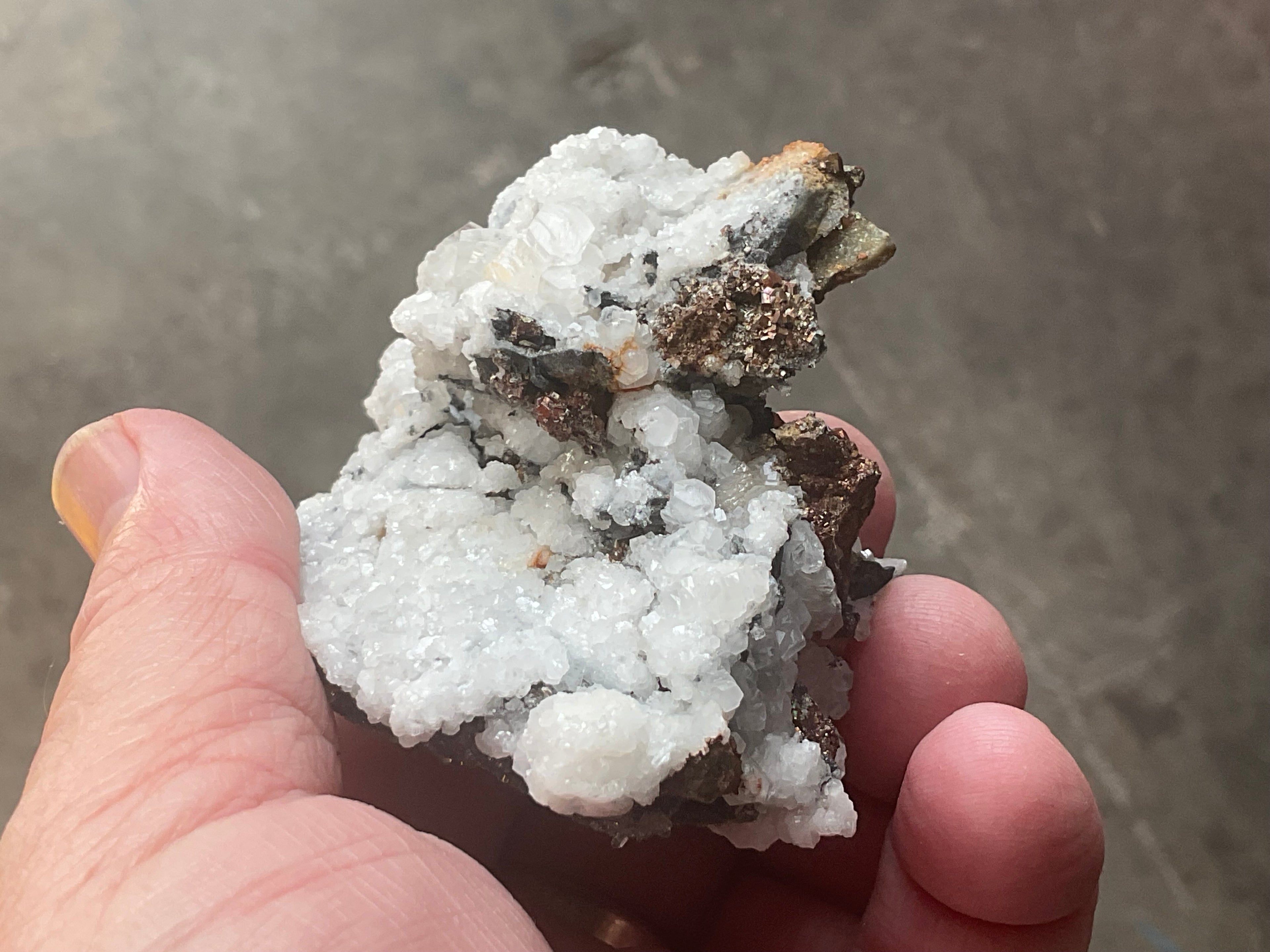 134g Calcite with Chalcopyrite Specimen A from Hunan, China