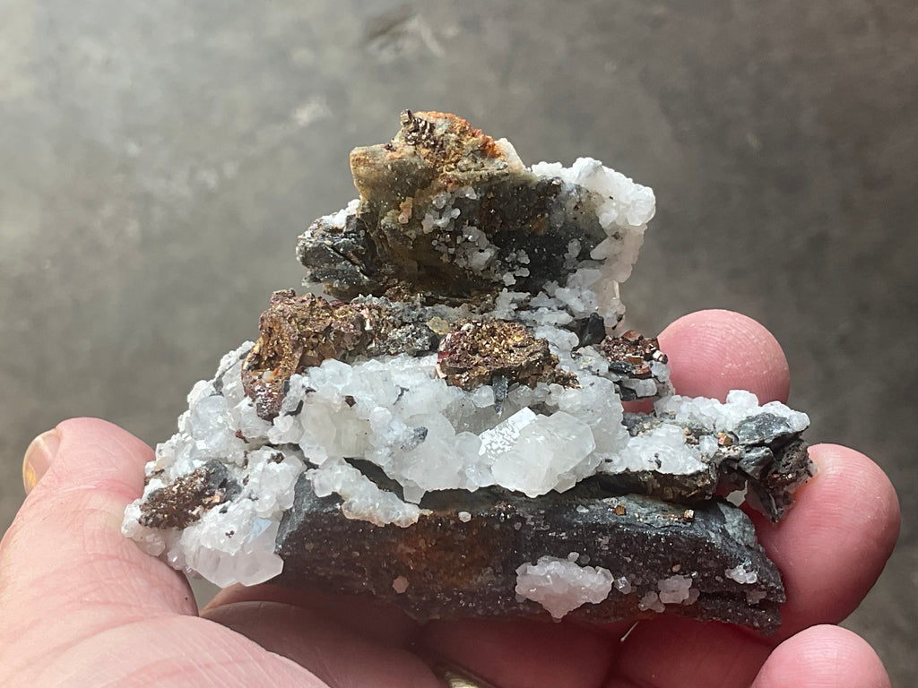 134g Calcite with Chalcopyrite Specimen A from Hunan, China