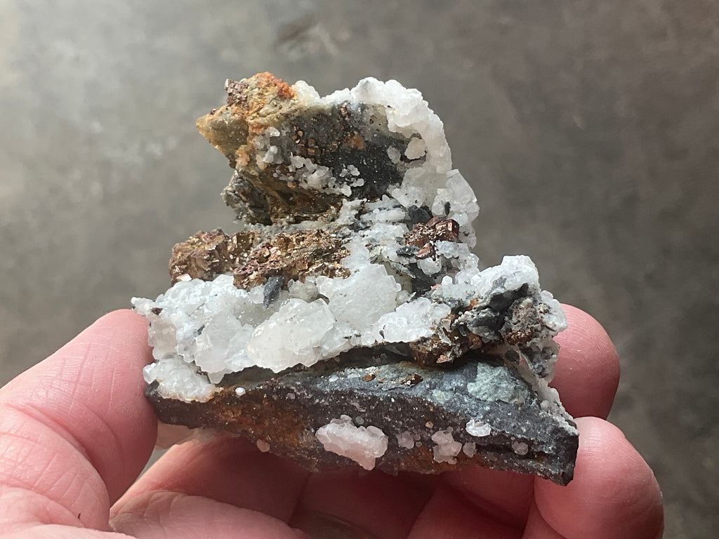 134g Calcite with Chalcopyrite Specimen A from Hunan, China