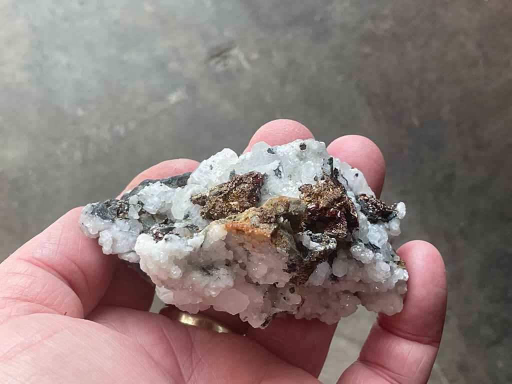 134g Calcite with Chalcopyrite Specimen A from Hunan, China
