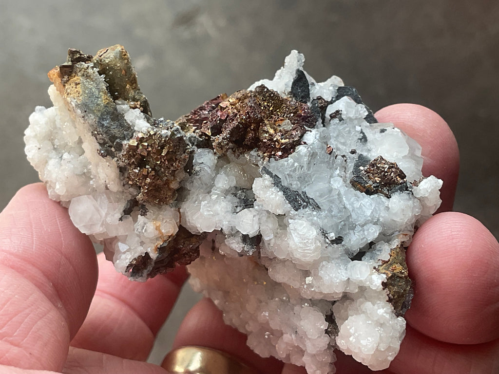 134g Calcite with Chalcopyrite Specimen A from Hunan, China
