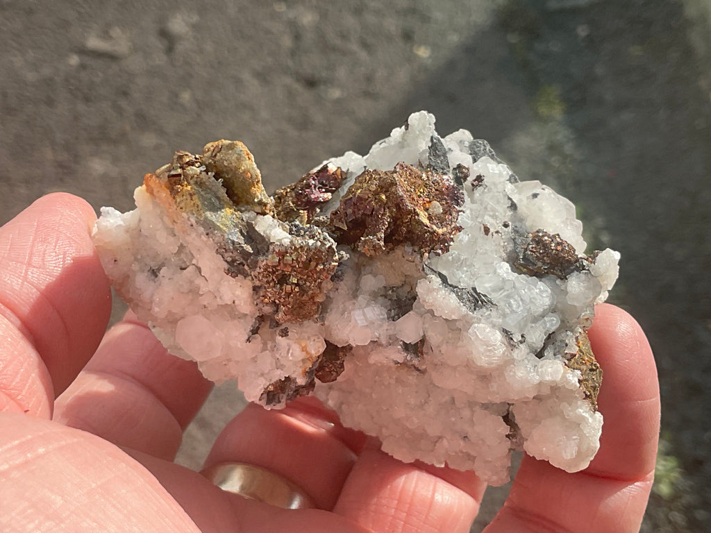 134g Calcite with Chalcopyrite Specimen A from Hunan, China