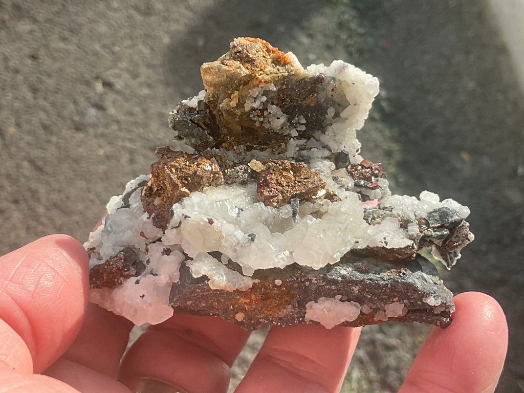 134g Calcite with Chalcopyrite Specimen A from Hunan, China