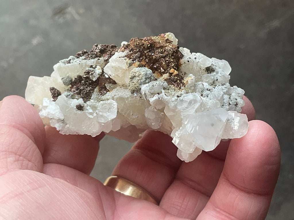 140g Calcite with Chalcopyrite Specimen B from Hunan, China