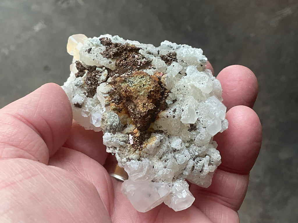 140g Calcite with Chalcopyrite Specimen B from Hunan, China