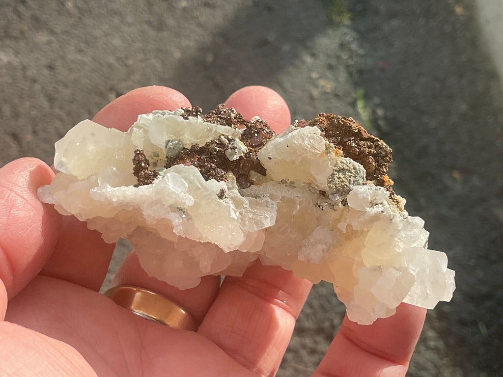 140g Calcite with Chalcopyrite Specimen B from Hunan, China