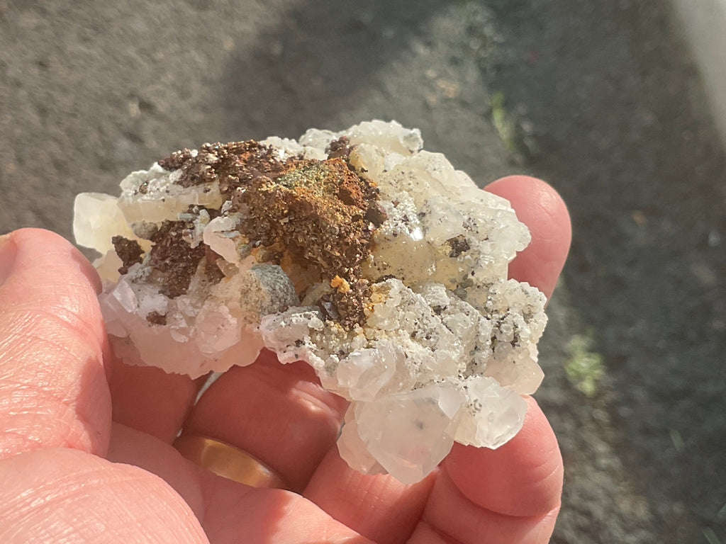 140g Calcite with Chalcopyrite Specimen B from Hunan, China
