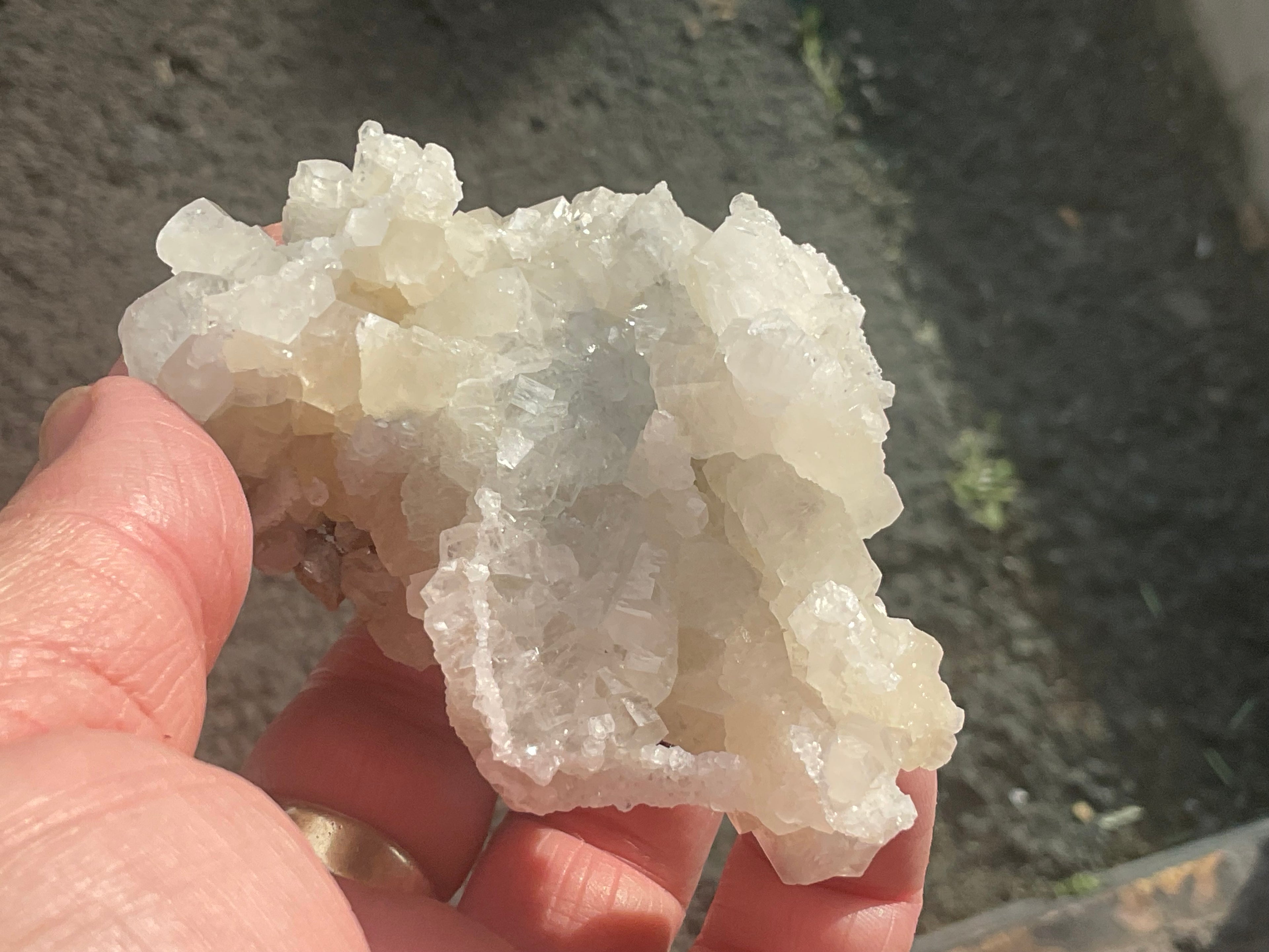 140g Calcite with Chalcopyrite Specimen B from Hunan, China