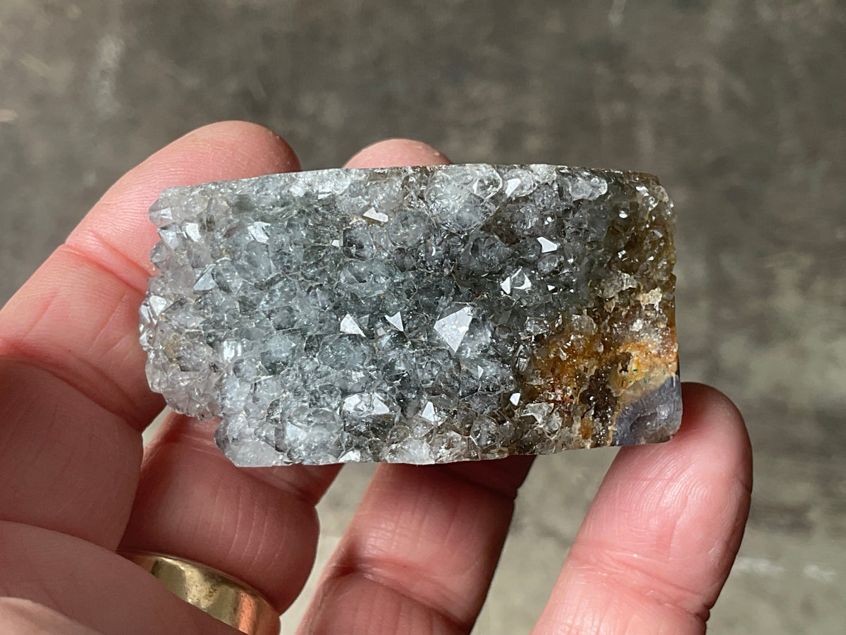 111g Amethyst Stalactite Polished Slice