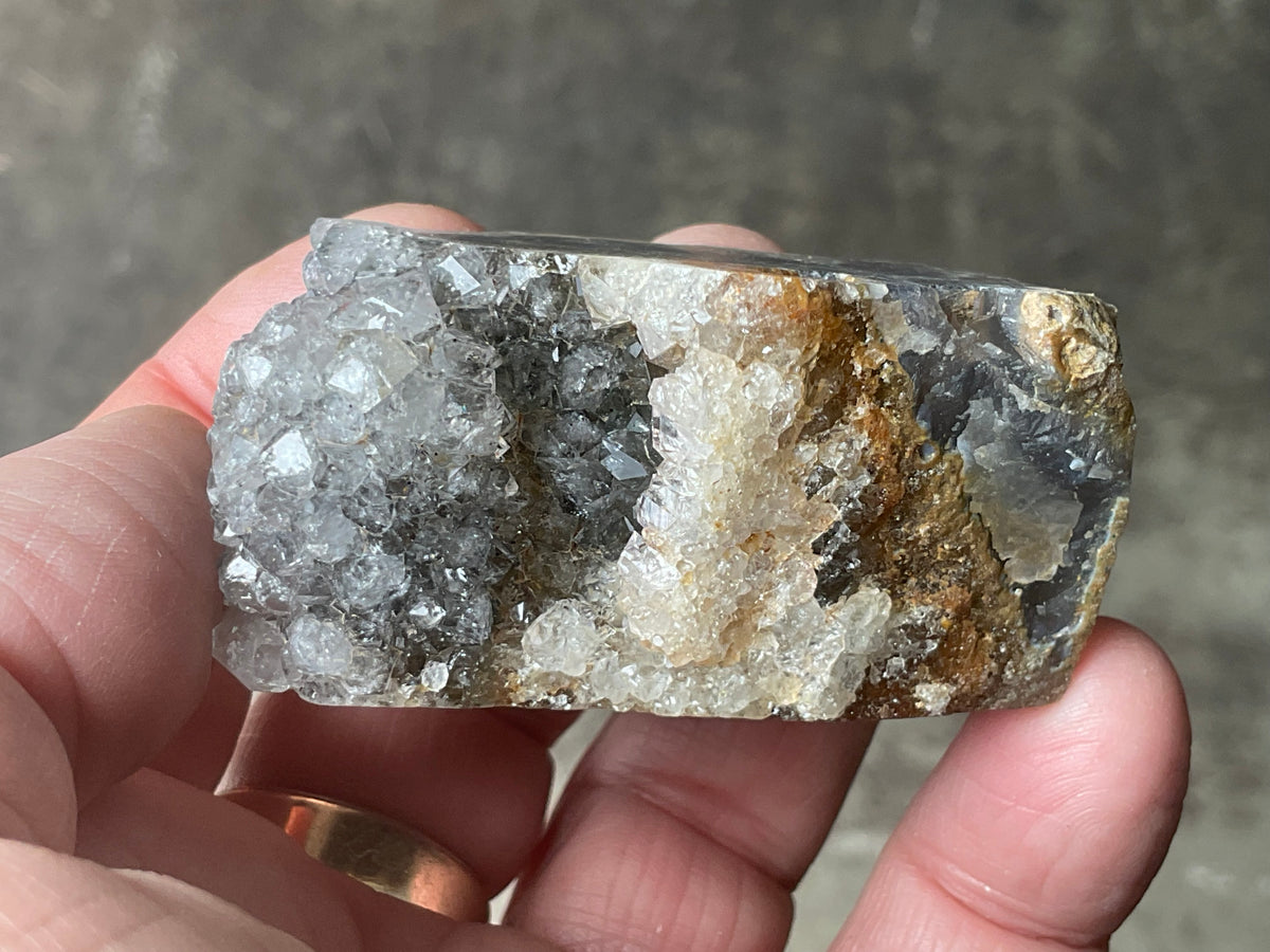 111g Amethyst Stalactite Polished Slice