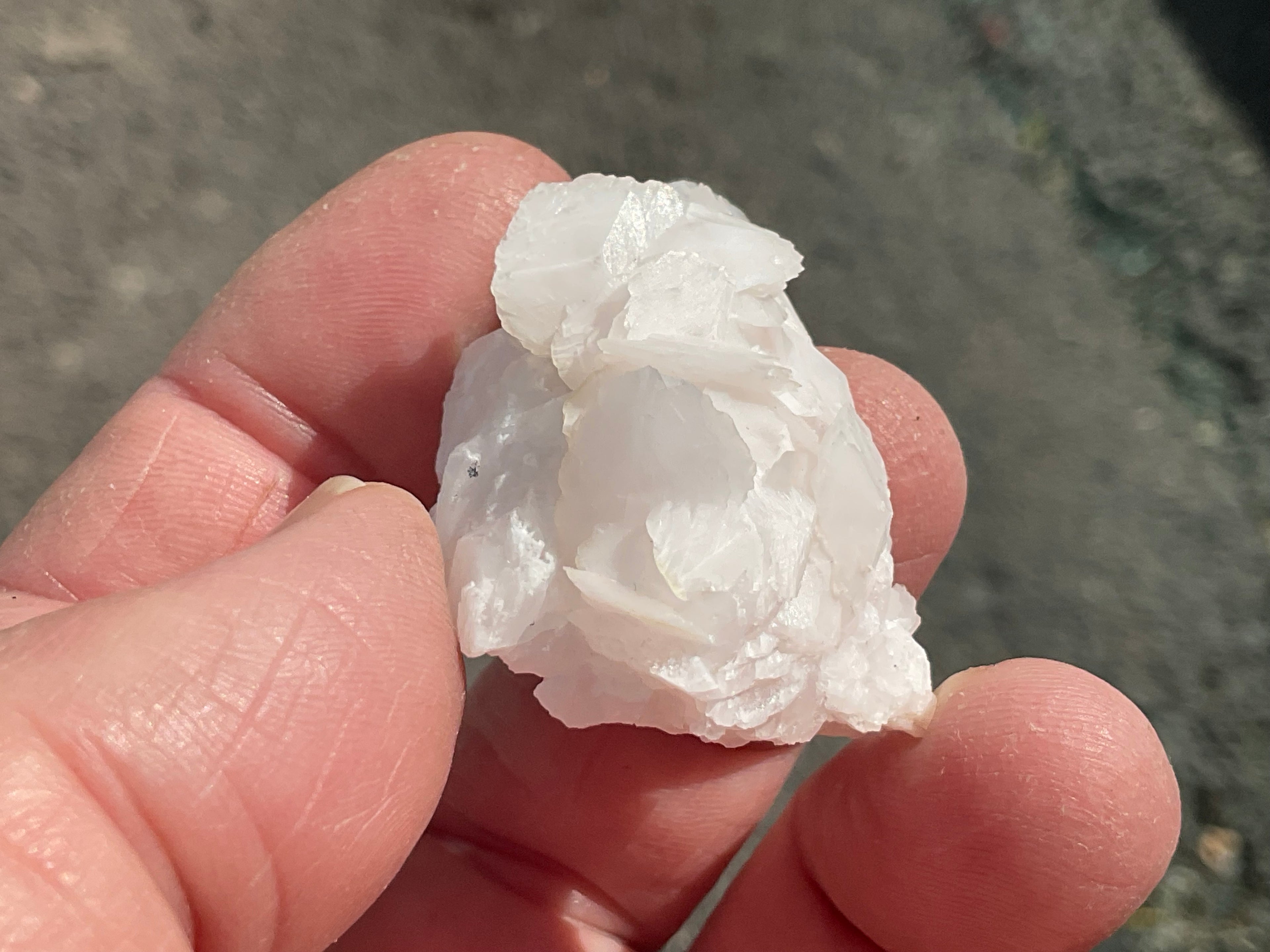 18g Subtle Pink Calcite Specimen from Fujian, China