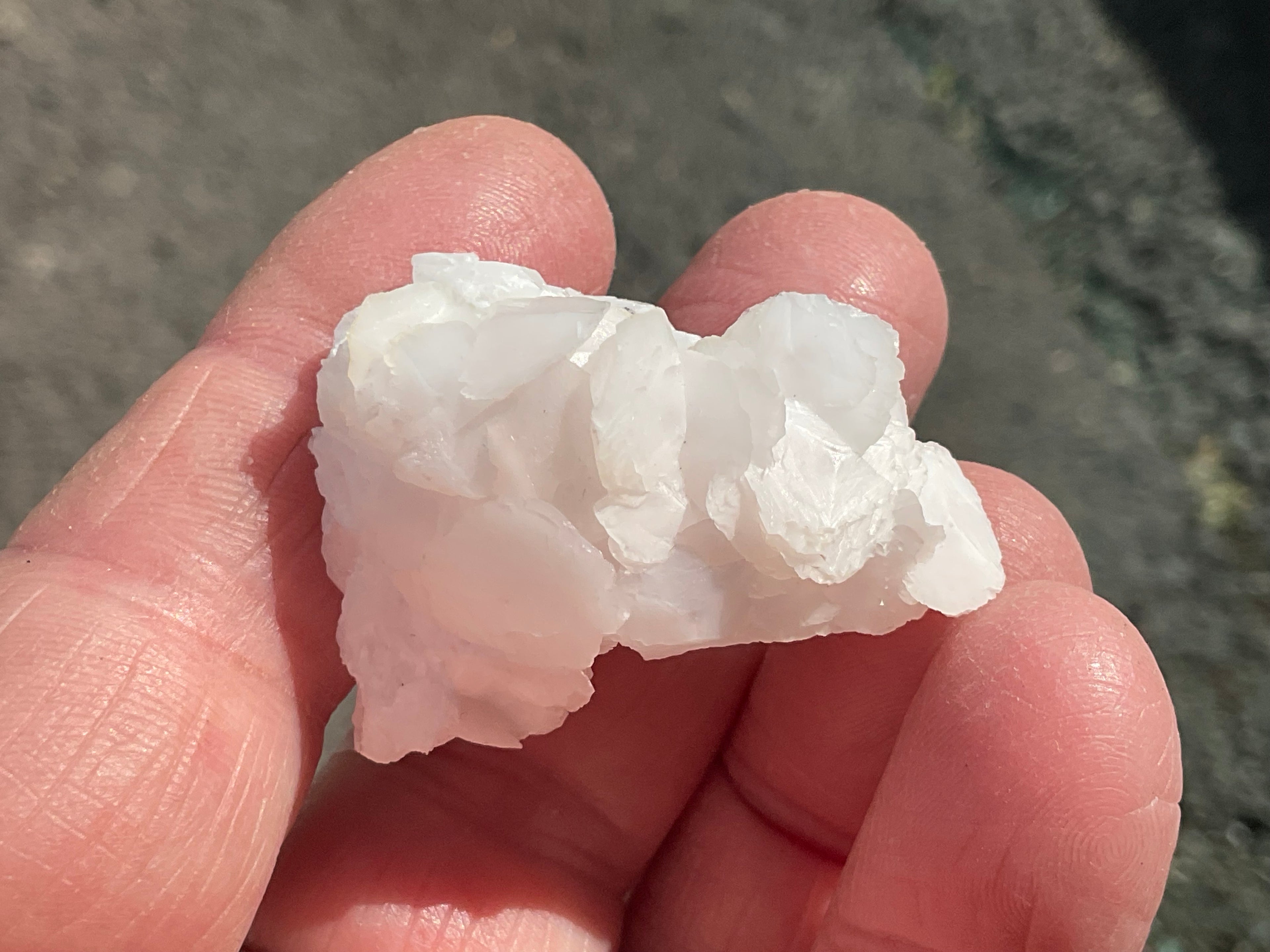 18g Subtle Pink Calcite Specimen from Fujian, China