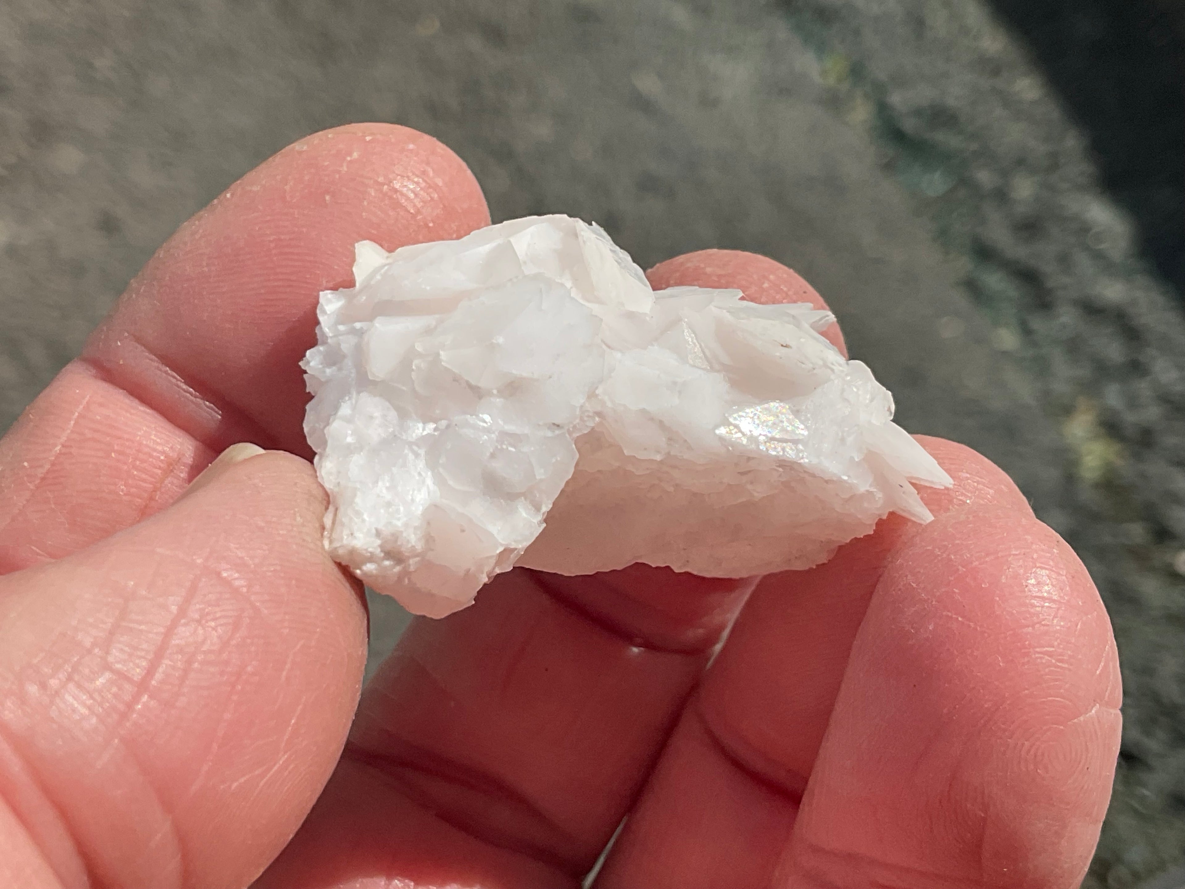 18g Subtle Pink Calcite Specimen from Fujian, China