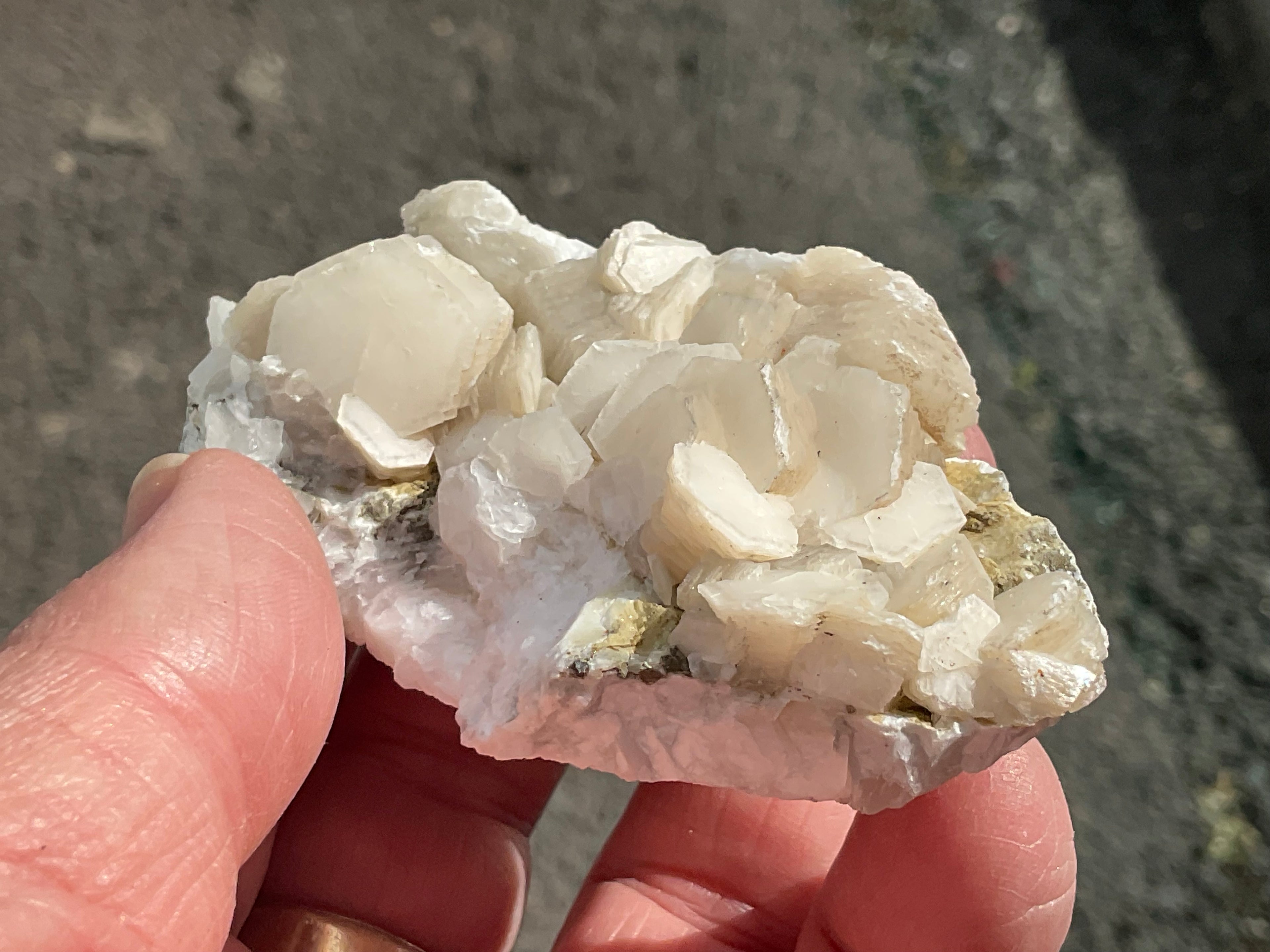 92g Stacked Hexagonal Calcite Specimen 1B from Hunan, China