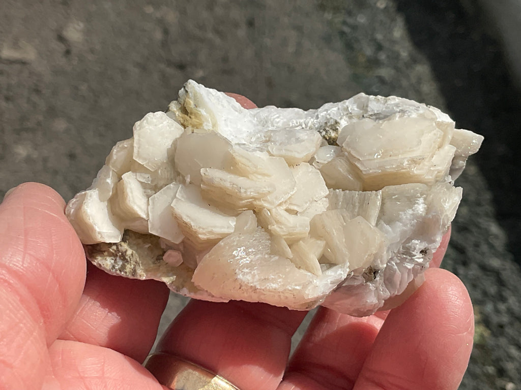 92g Stacked Hexagonal Calcite Specimen 1B from Hunan, China