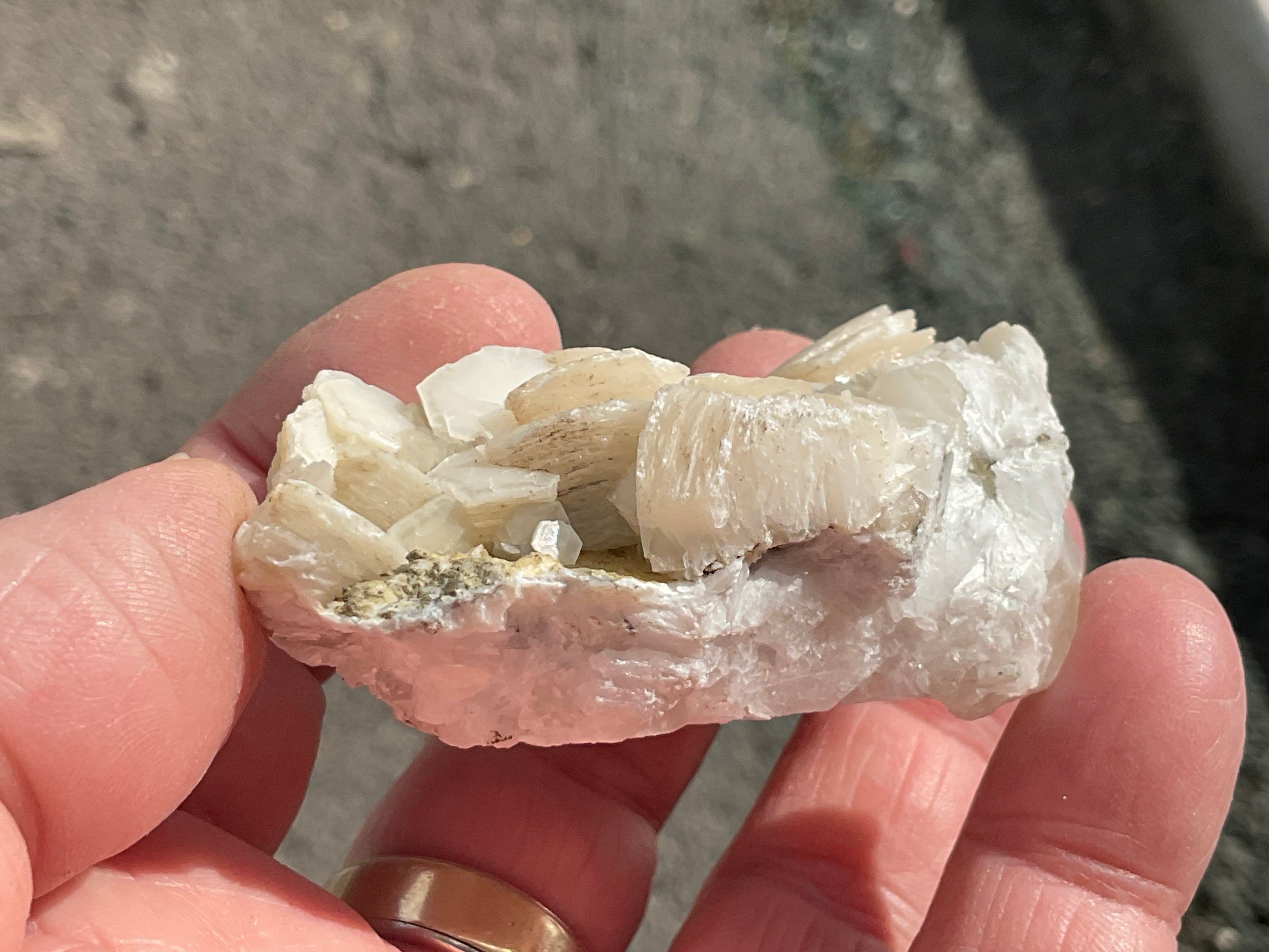 92g Stacked Hexagonal Calcite Specimen 1B from Hunan, China