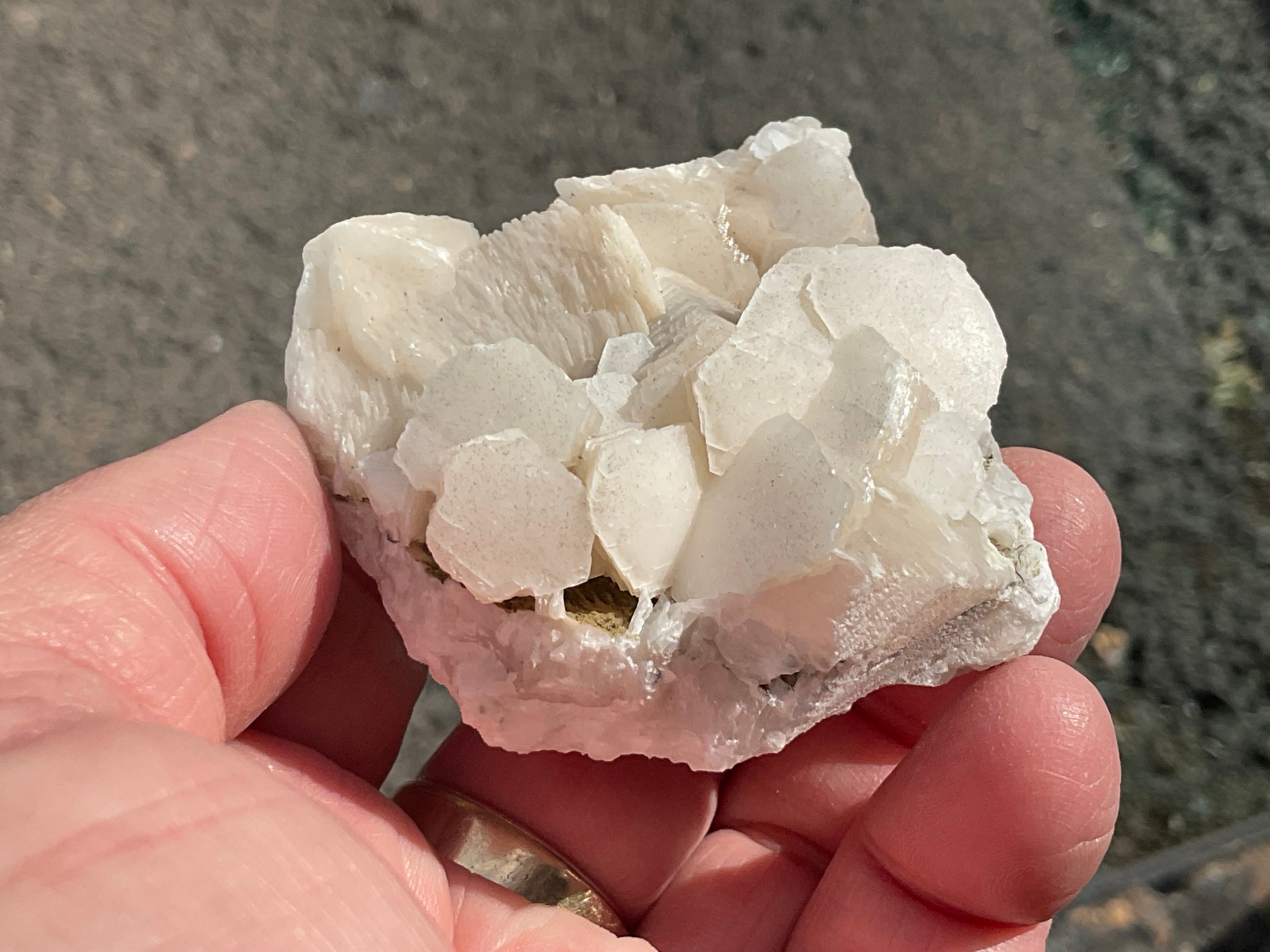 110g Stacked Hexagonal Calcite Specimen 2A from Hunan, China
