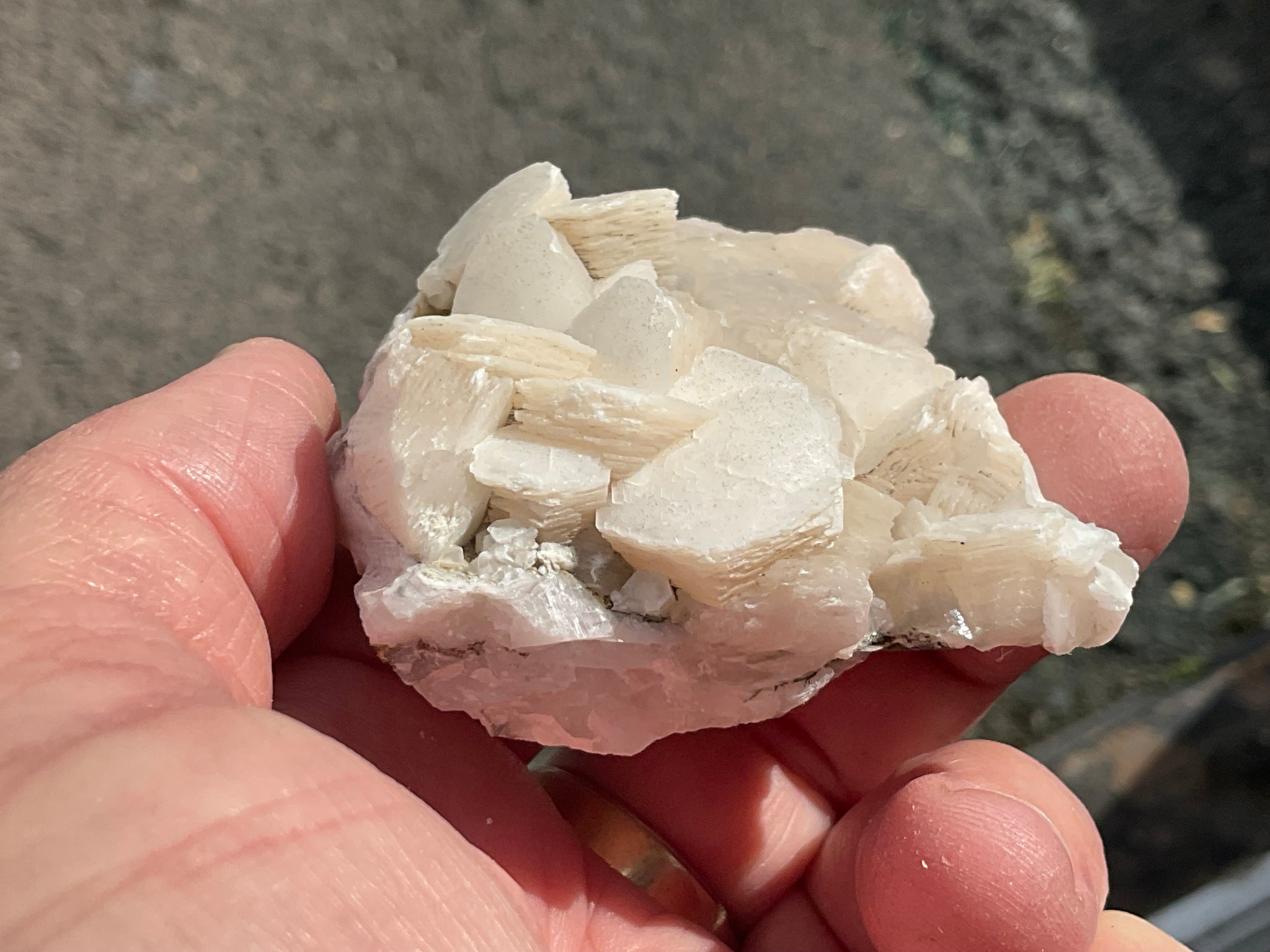 110g Stacked Hexagonal Calcite Specimen 2A from Hunan, China