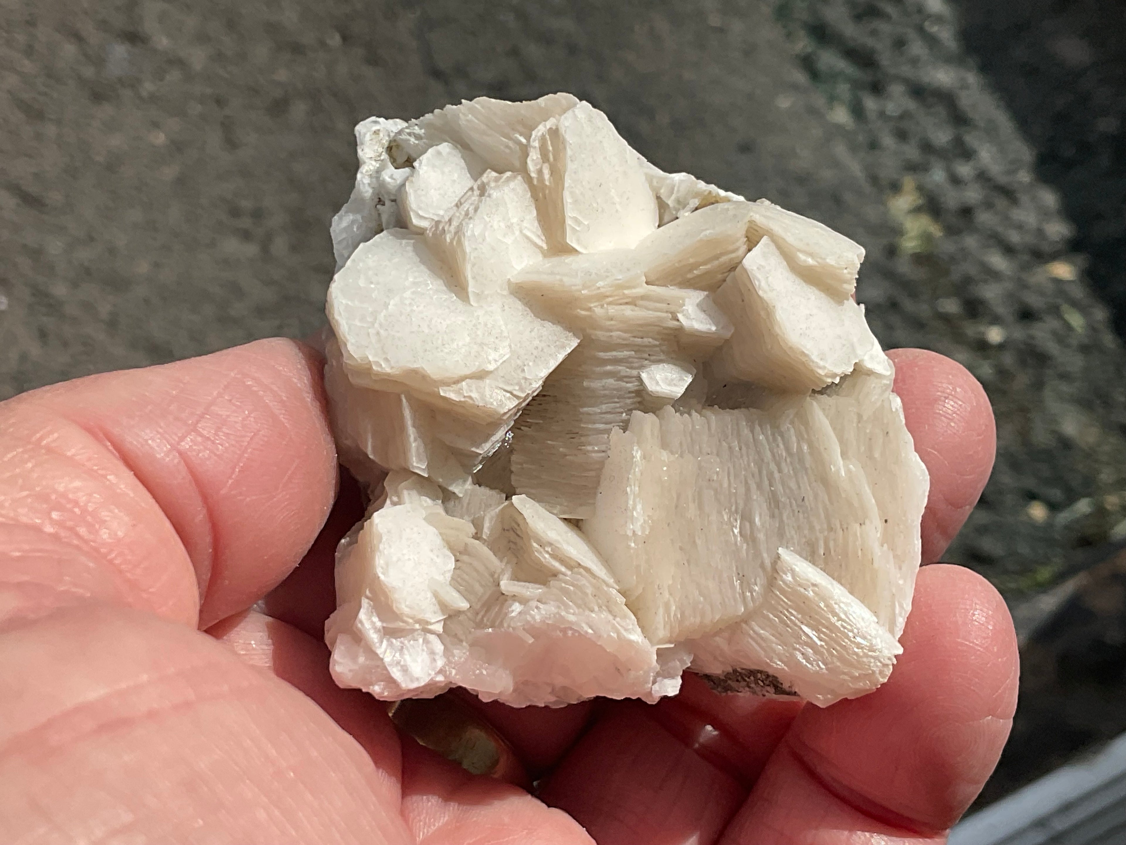 110g Stacked Hexagonal Calcite Specimen 2A from Hunan, China