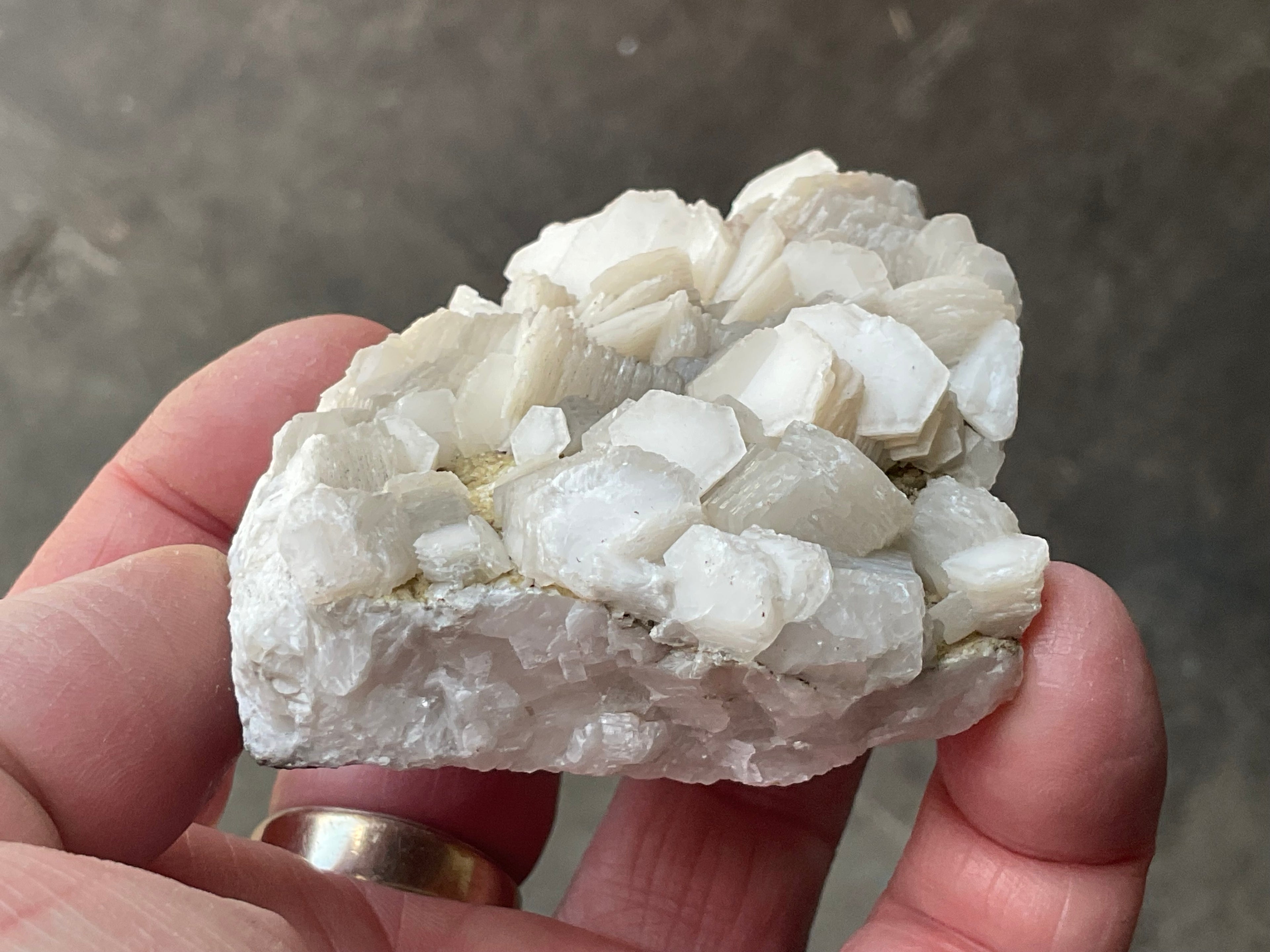 144g Stacked Hexagonal Calcite Specimen 2C from Hunan, China