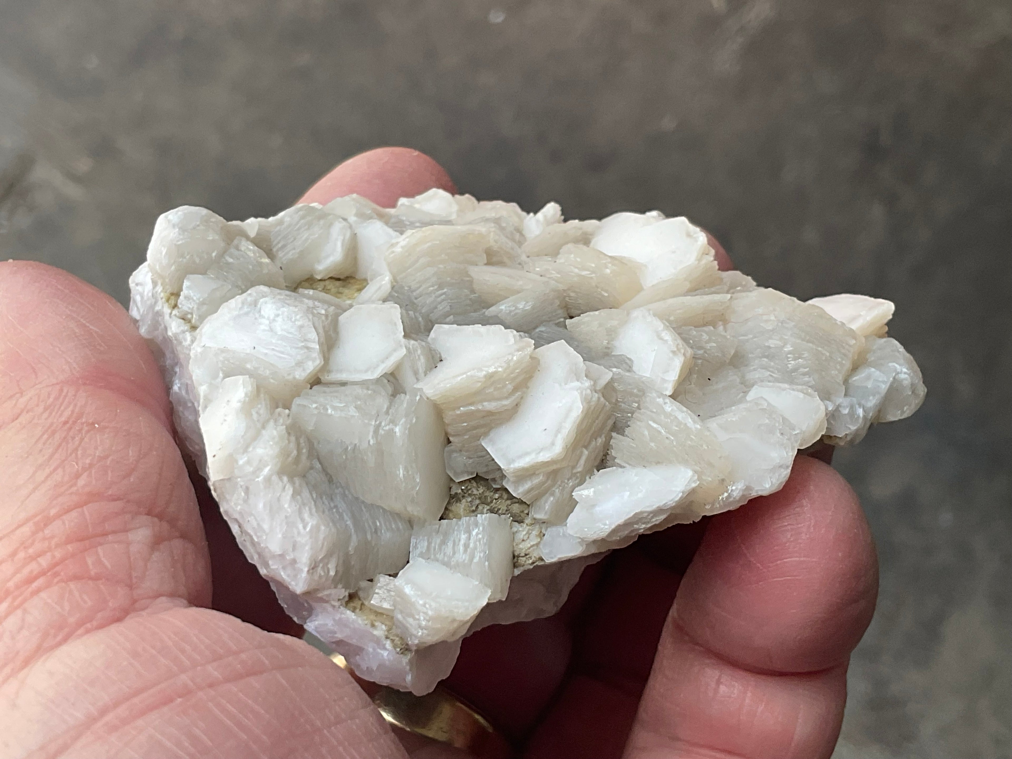 144g Stacked Hexagonal Calcite Specimen 2C from Hunan, China