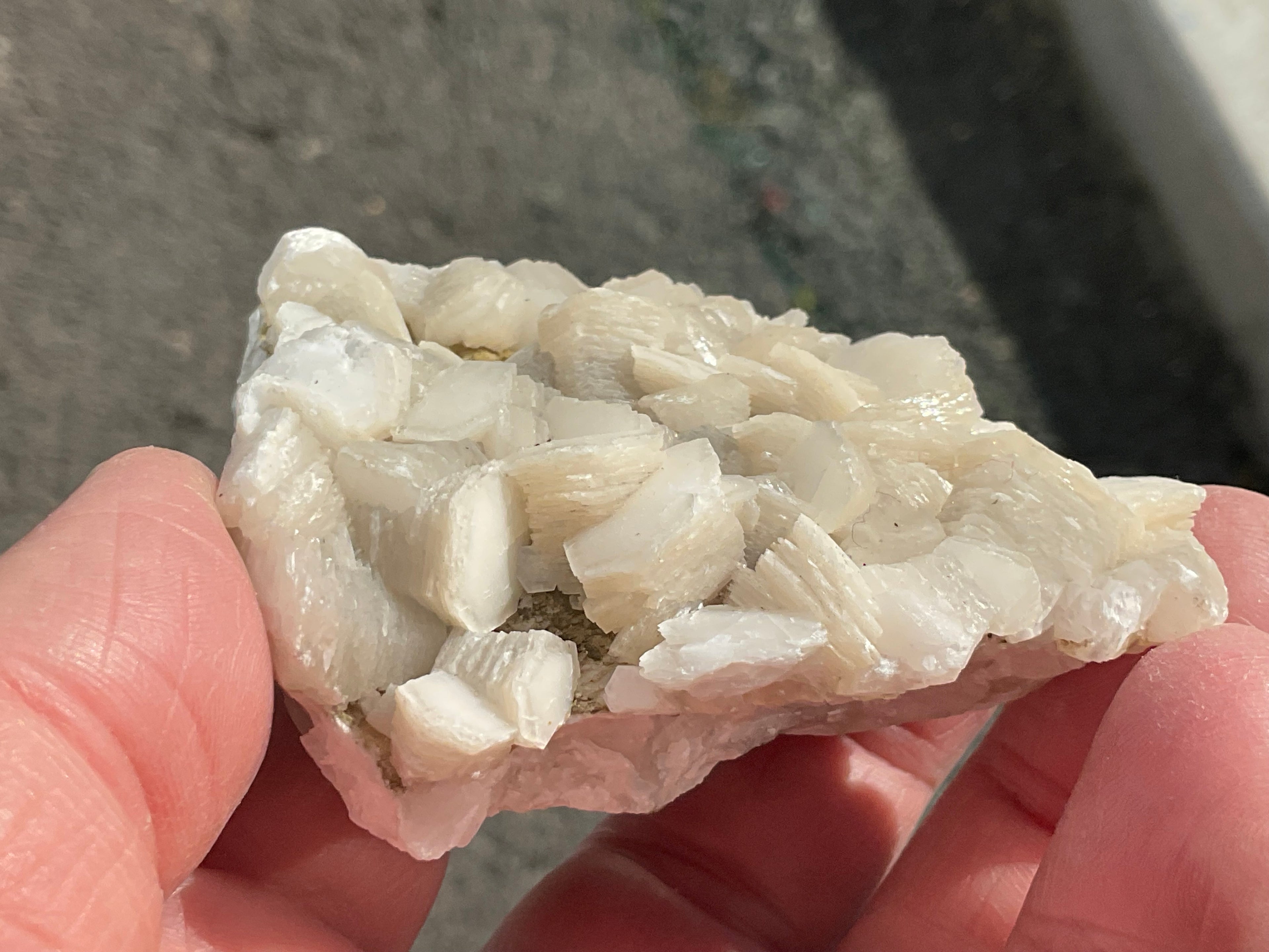 144g Stacked Hexagonal Calcite Specimen 2C from Hunan, China