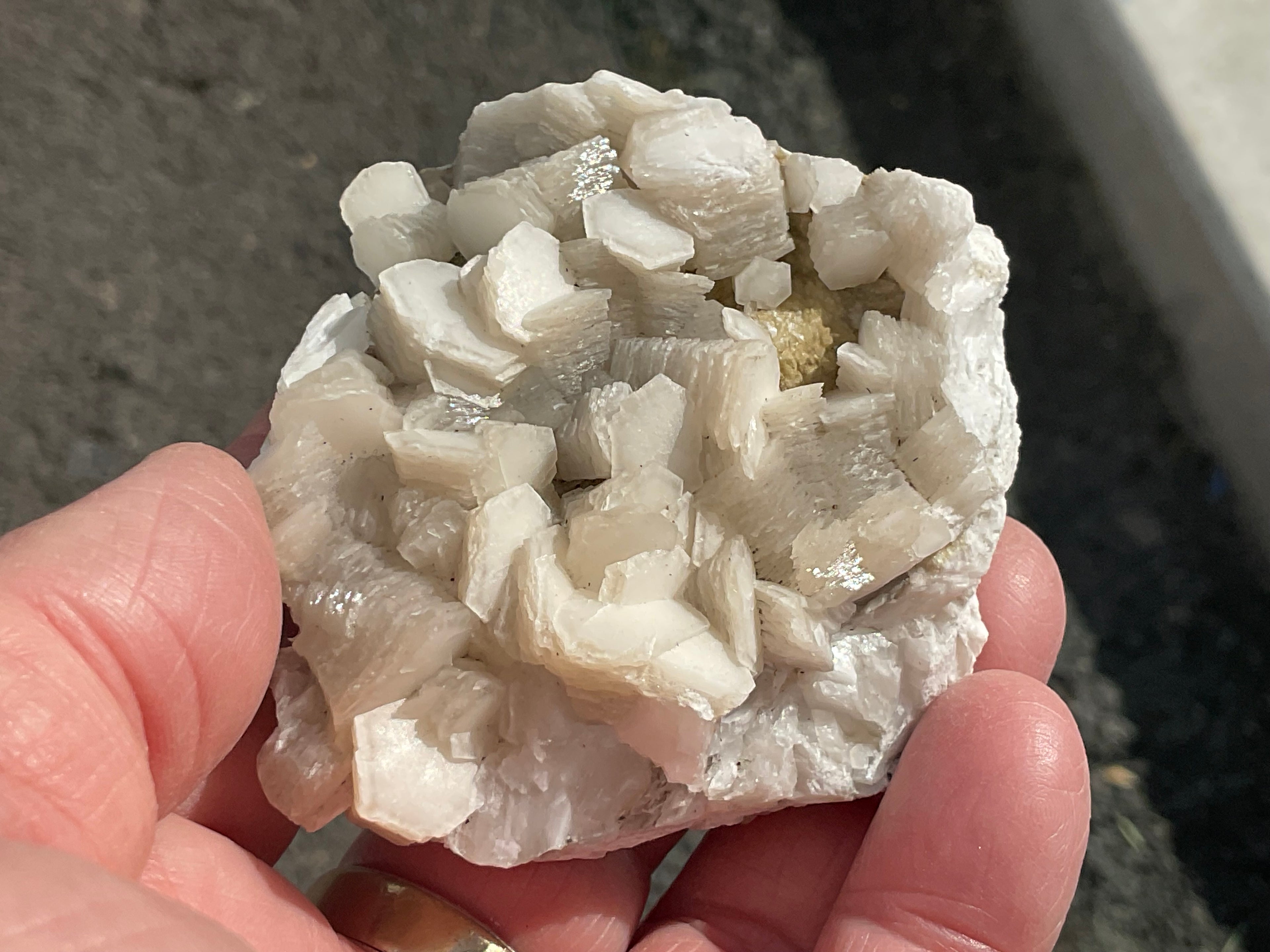 144g Stacked Hexagonal Calcite Specimen 2C from Hunan, China