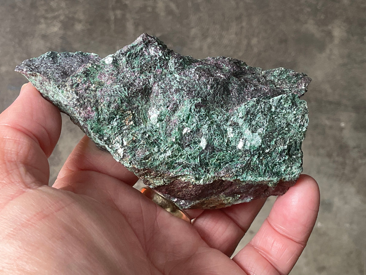 238g Extreme Ruby in Fuchsite Rough Specimen