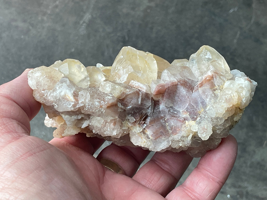 410g Blocky Yellow and Red/Brown Calcite Specimen 2B from Yunnan, China
