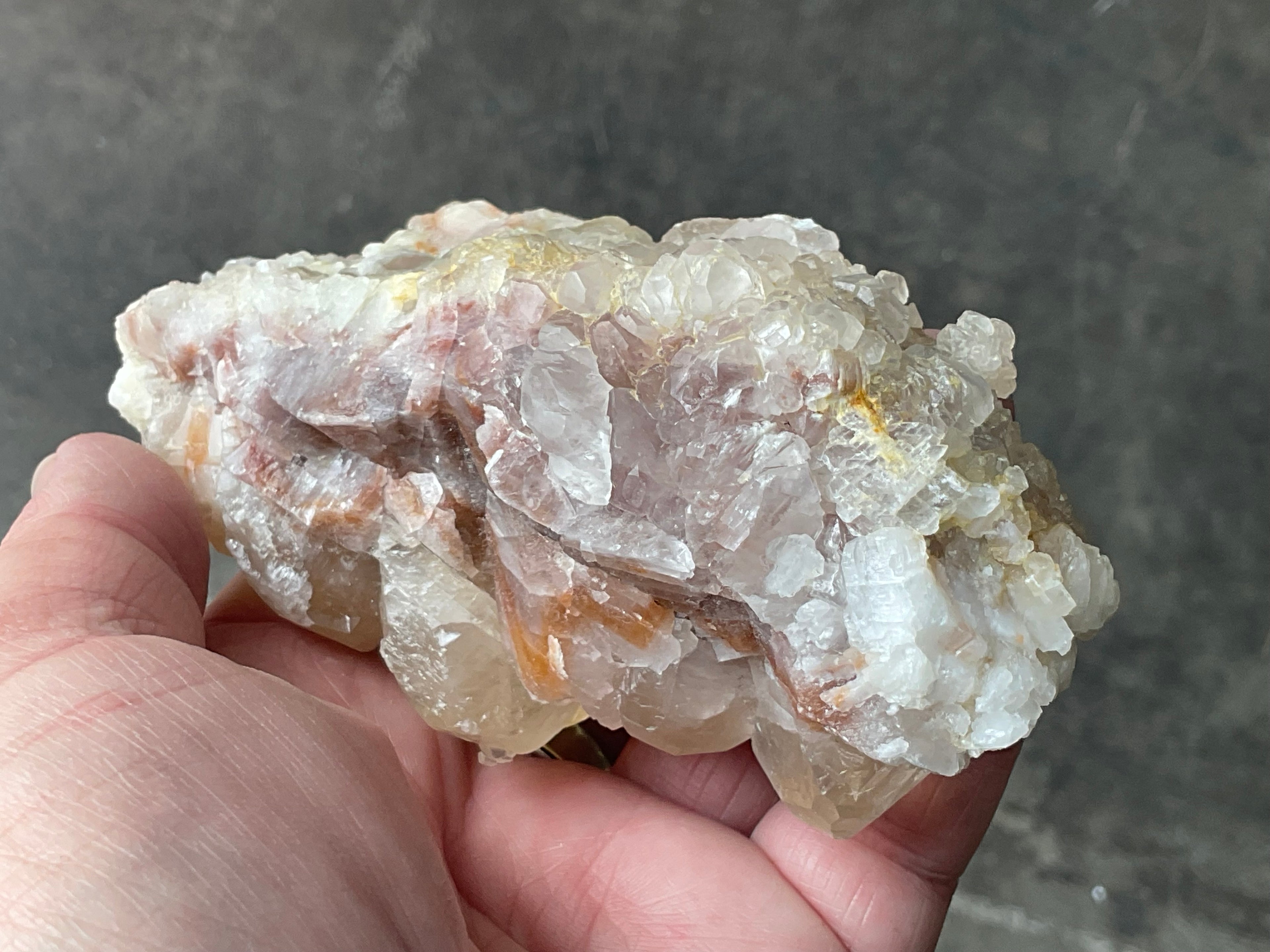 410g Blocky Yellow and Red/Brown Calcite Specimen 2B from Yunnan, China