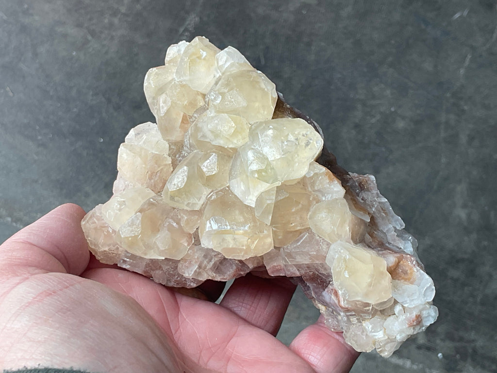 410g Blocky Yellow and Red/Brown Calcite Specimen 2B from Yunnan, China