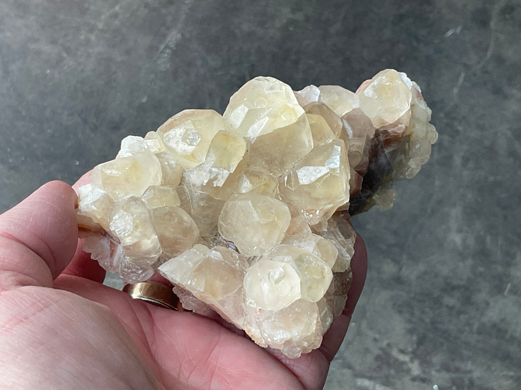 410g Blocky Yellow and Red/Brown Calcite Specimen 2B from Yunnan, China
