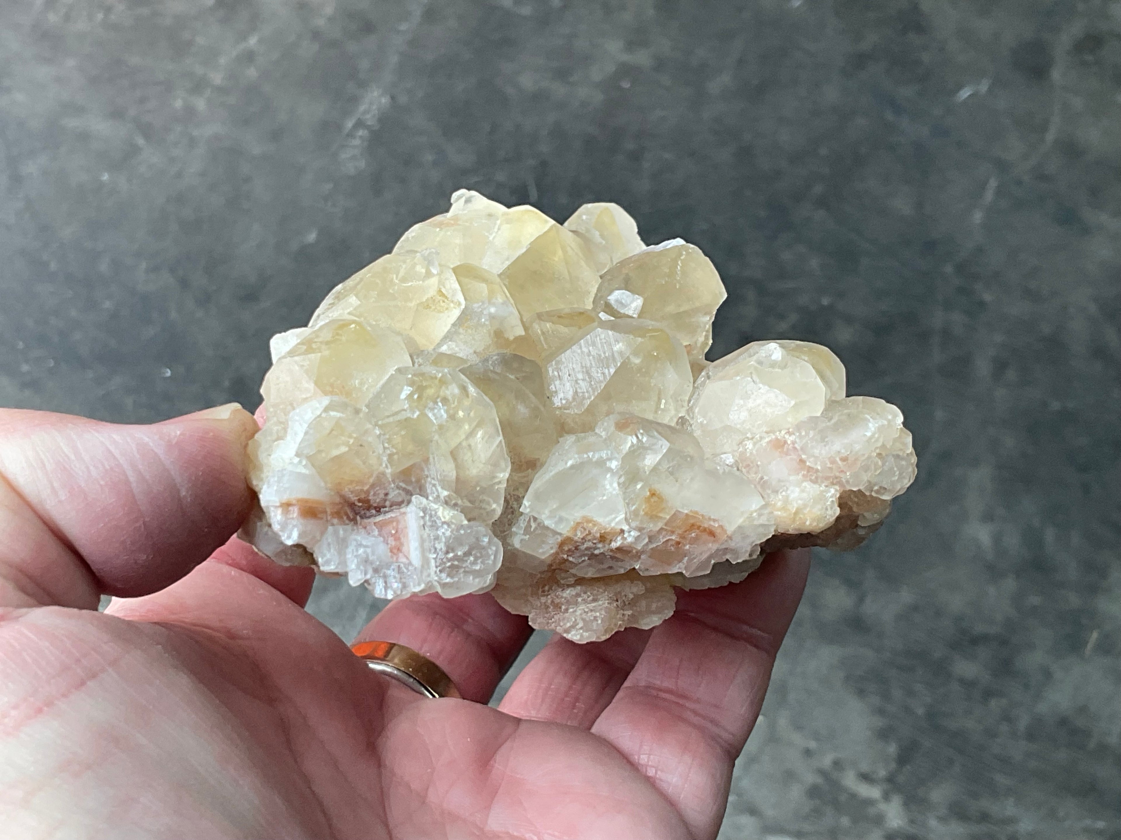 410g Blocky Yellow and Red/Brown Calcite Specimen 2B from Yunnan, China