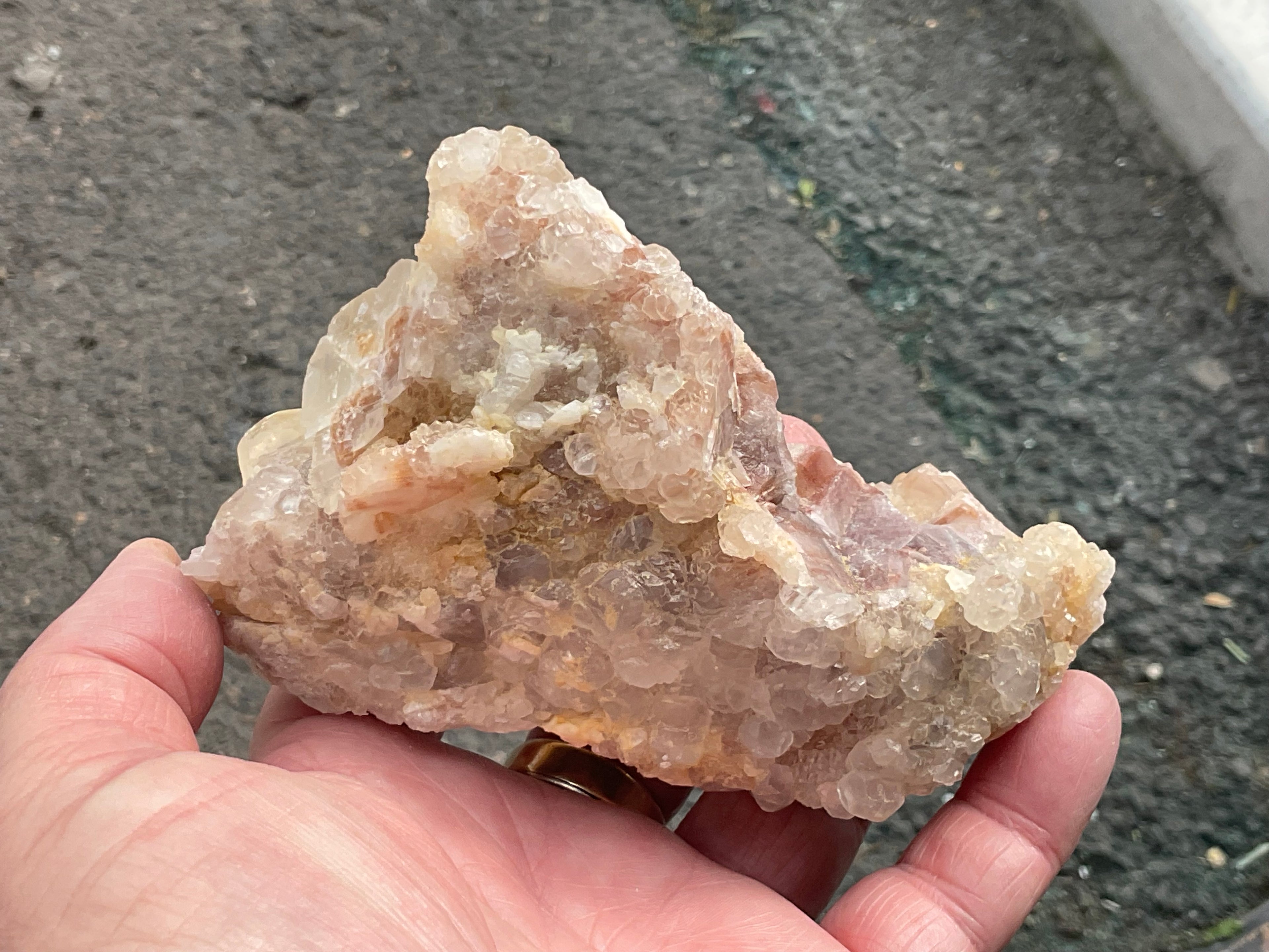 410g Blocky Yellow and Red/Brown Calcite Specimen 2B from Yunnan, China